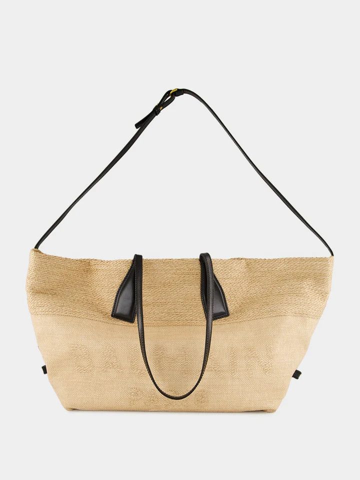 Balmain o1loc1c0526 Size: OS / Track Tote Bag in Beige Size ONE SIZE - 3 Thumbnail