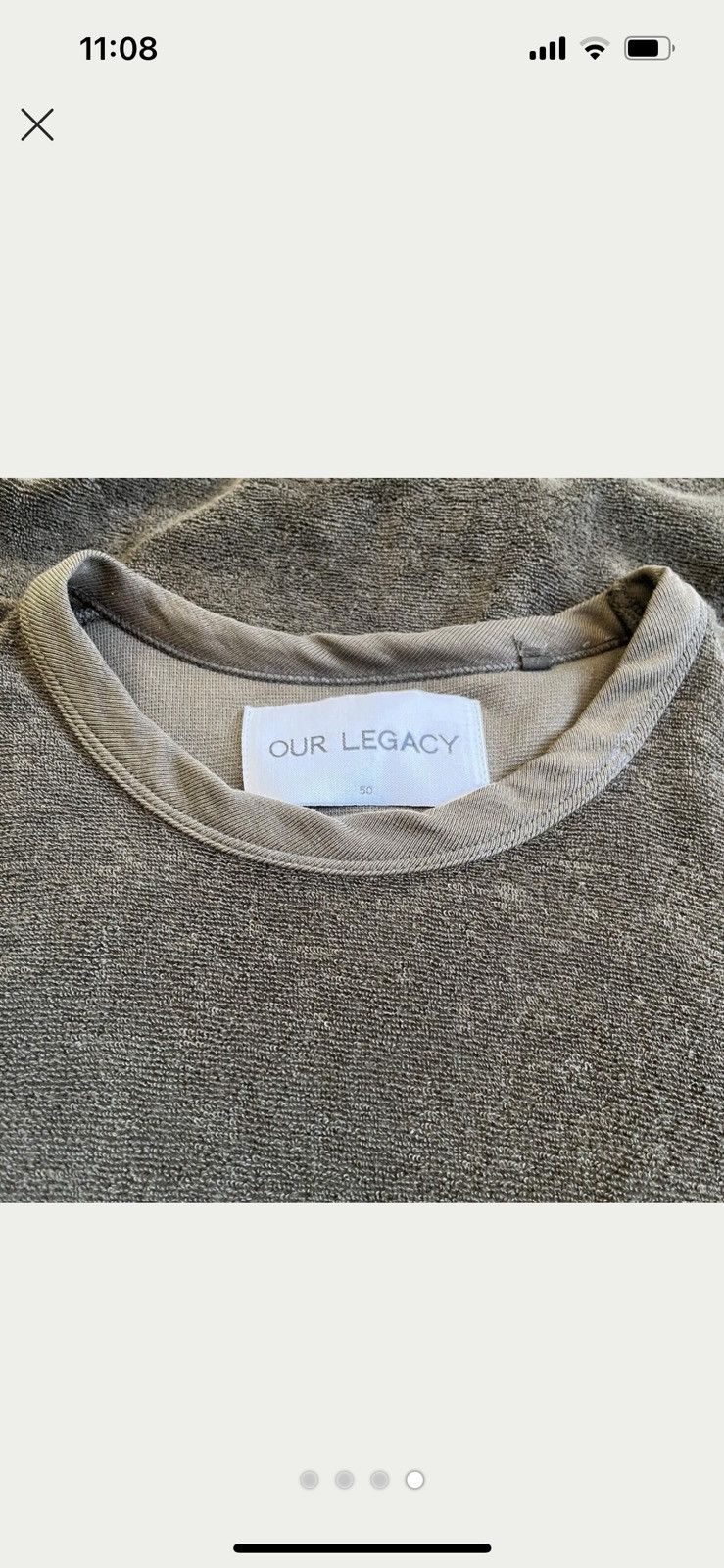 Our Legacy Our Legacy t-shirt men’s large brown terry towelling Size US L / EU 52-54 / 3 - 4 Thumbnail