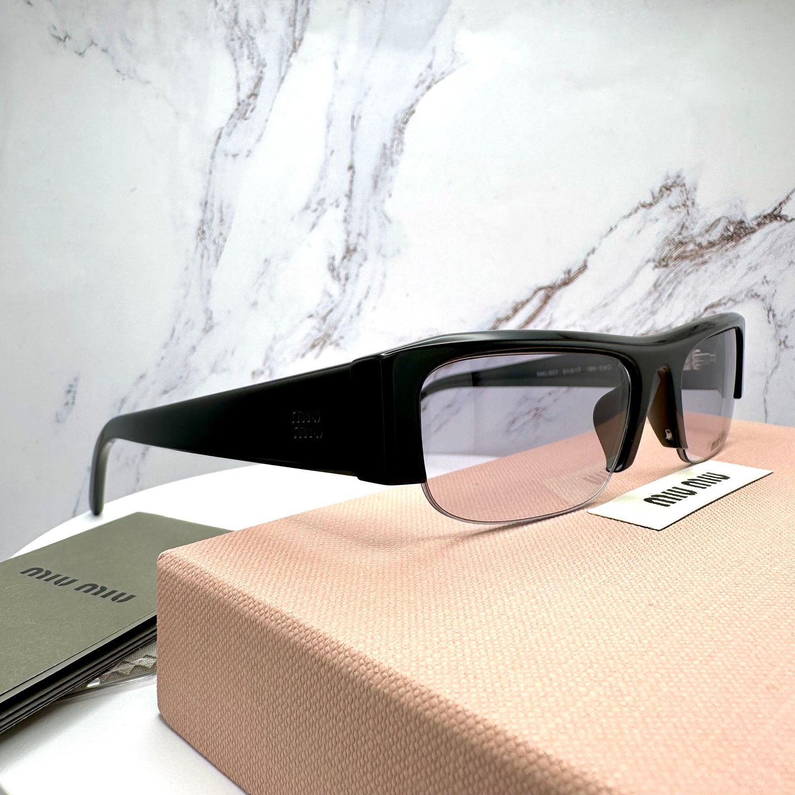 Miu Miu New MIU MIU Vedette Sunglasses Seen on Kylie Jenner MU B07S Size ONE SIZE - 7 Thumbnail