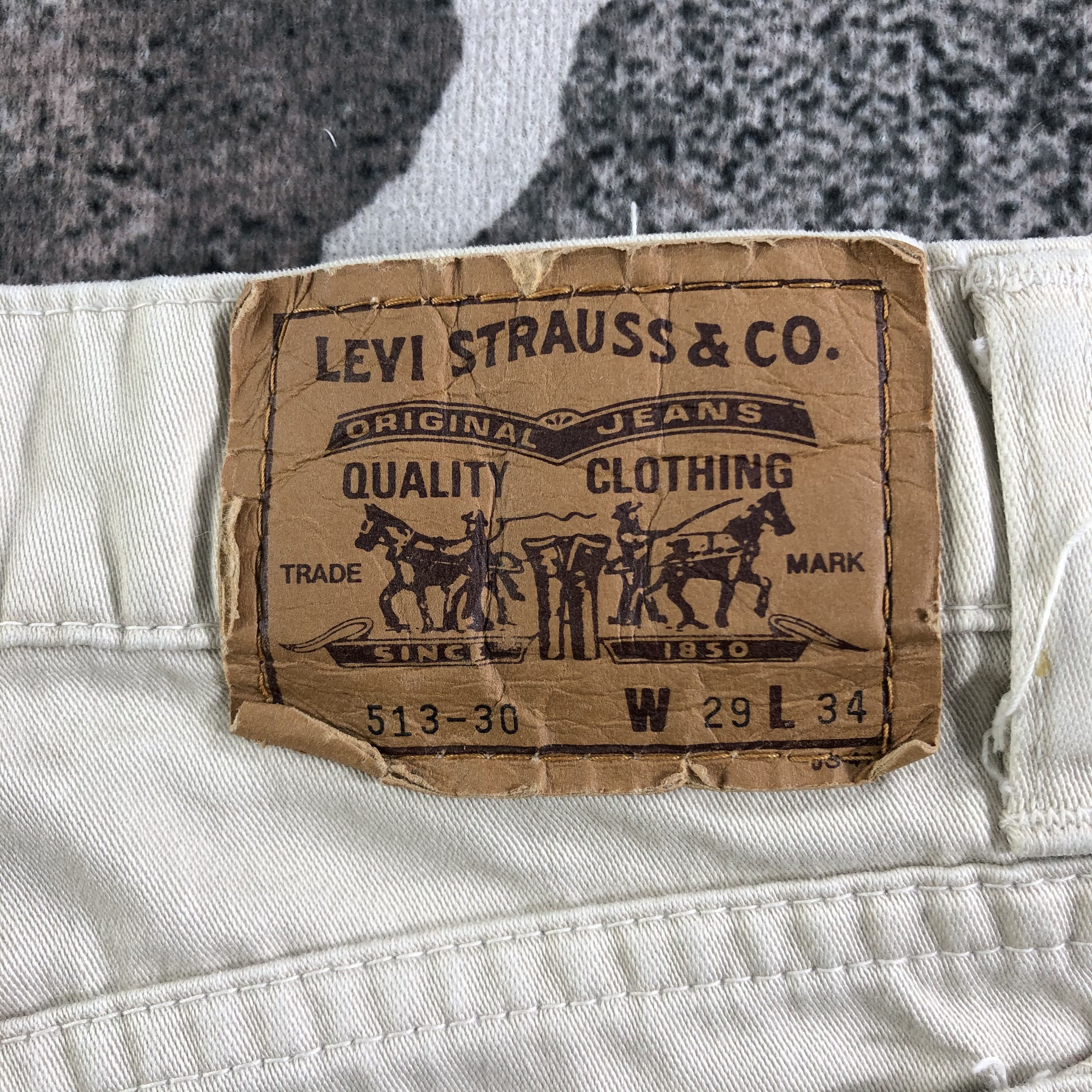 Levi's Vintage Levis 513 Jeans White Tab KJ2991 Size US 28 / EU 44 - 5 Thumbnail