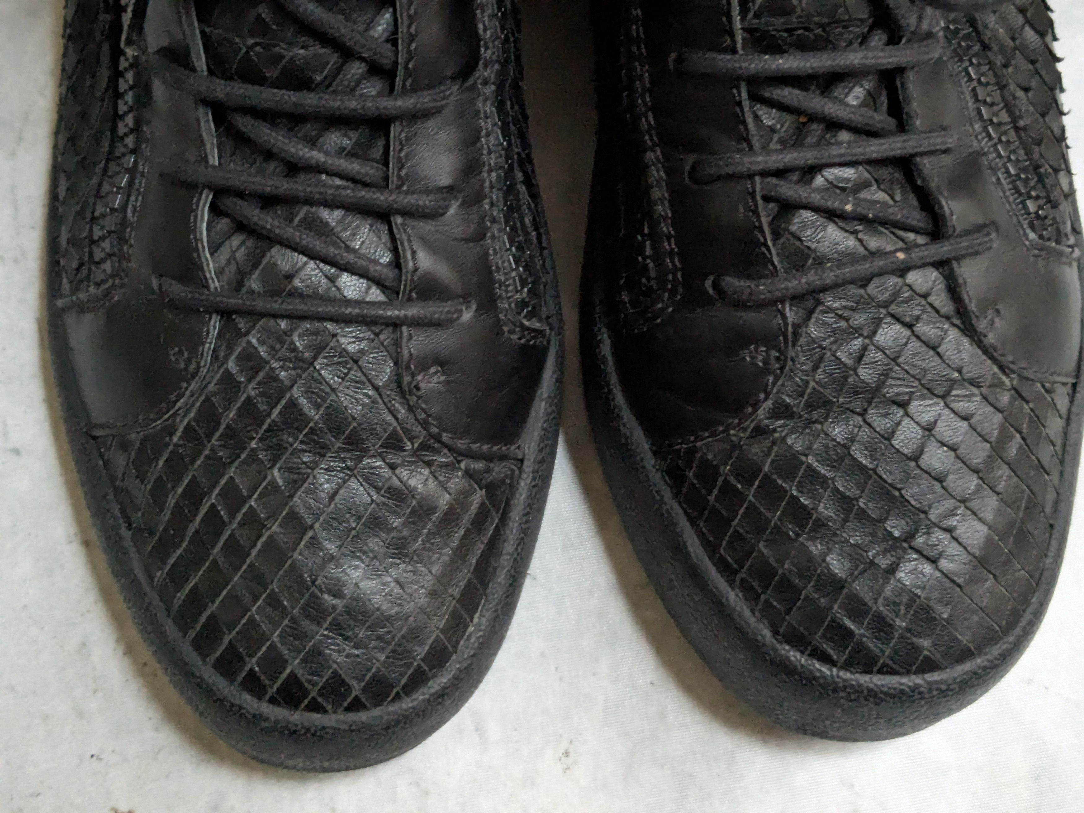 Giuseppe Zanotti Giuseppe Zanotti Sneakers Black 9 42 High Top Snakeskin Size US 9 / EU 42 - 2 Thumbnail