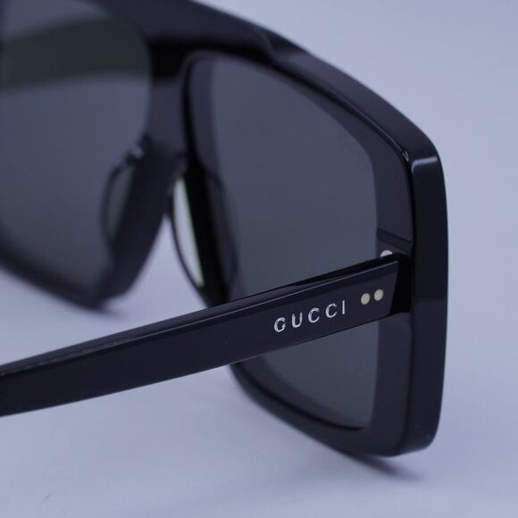 Gucci Gucci GG1369S 001 Sunglasses Black Square Frame, Grey Lenses Size ONE SIZE - 6 Thumbnail