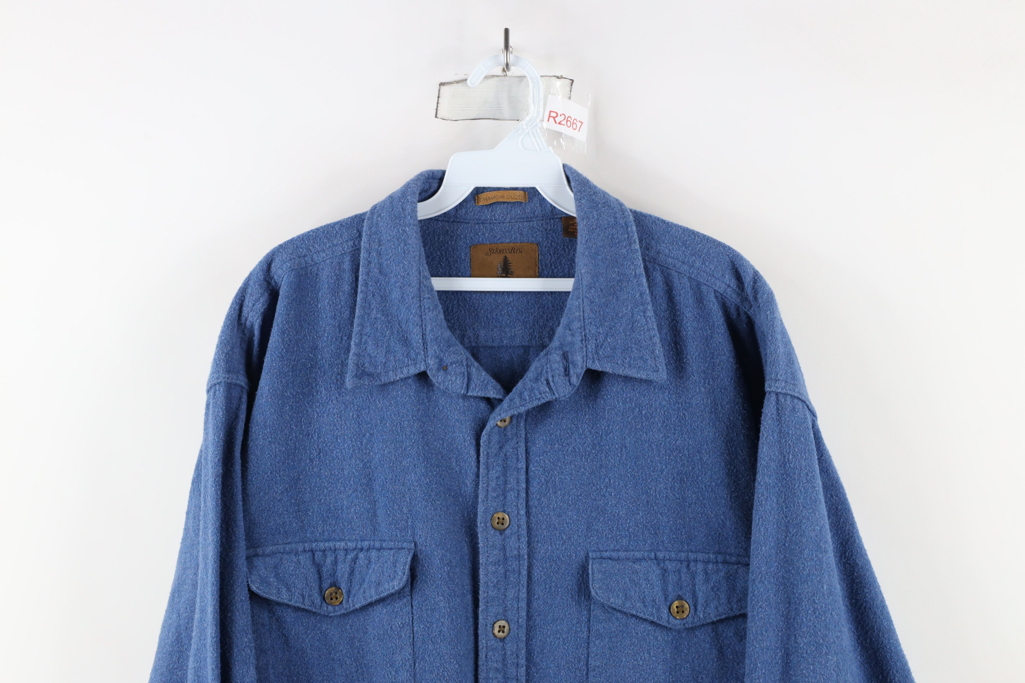Vintage Vintage 90s Streetwear Heavyweight Chamois Button Shirt Size US XL / EU 56 / 4 - 2 Thumbnail