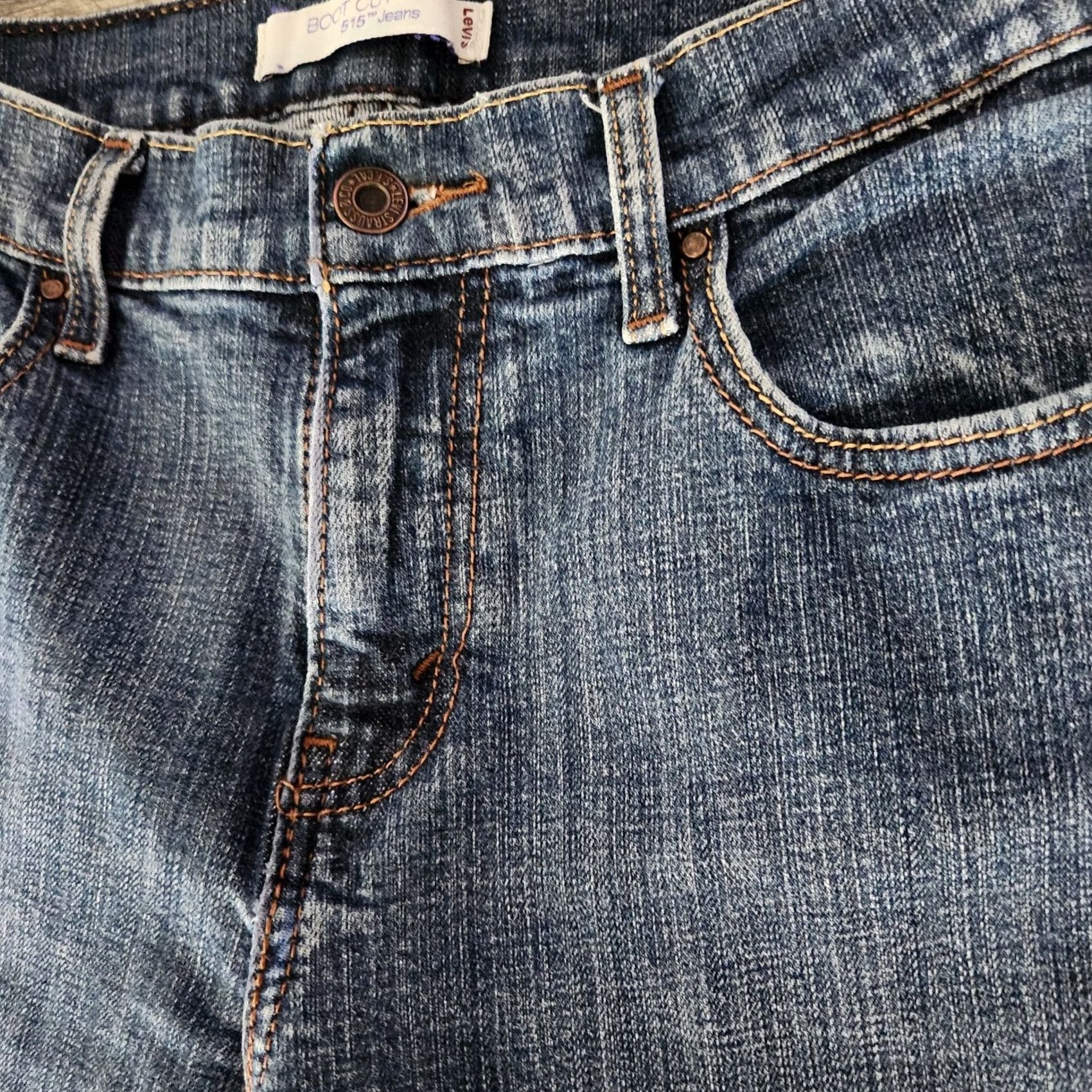 Levi's Levi's 515 Jeans Womens 8 M Boot Cut Stretch Mid Rise Denim 29x31 Blue Size 30" / US 8 / IT 44 - 2 Thumbnail