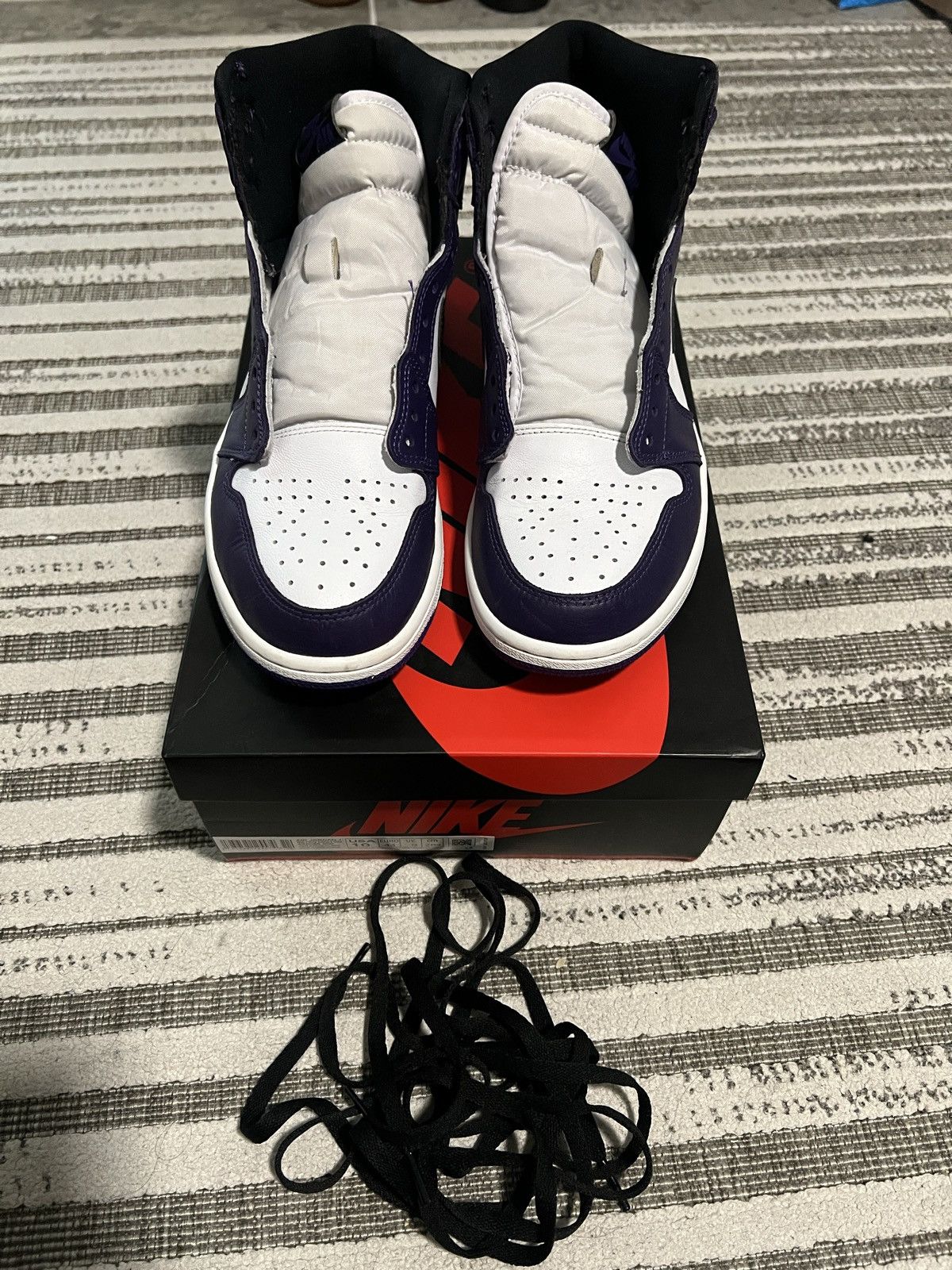 Jordan Brand × Nike Jordan 1 Court purple Size US 10 / EU 43 - 9 Thumbnail