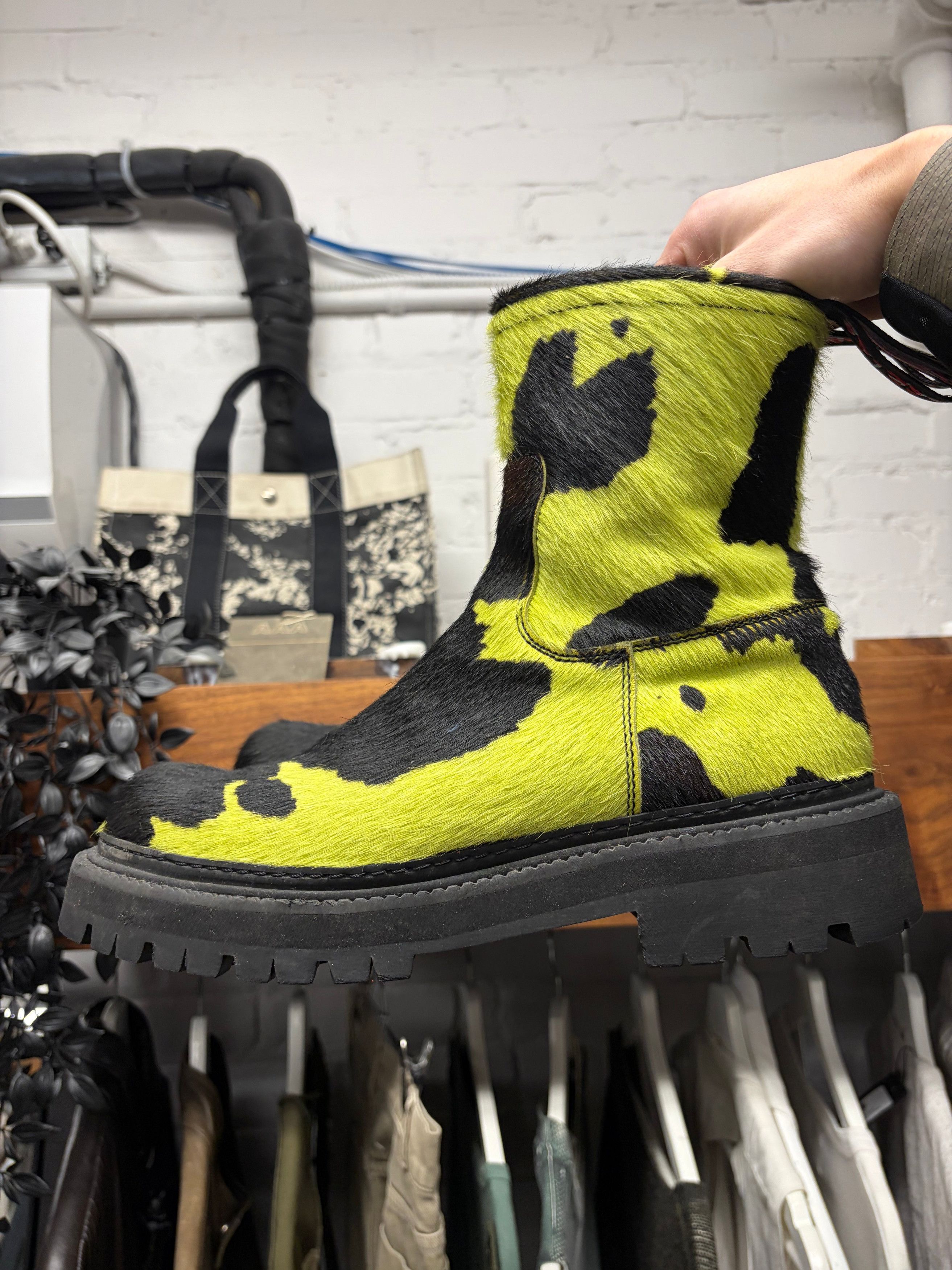 Camperlab ‘Eki’ Pony-Hair Cowhide Ankle Boots