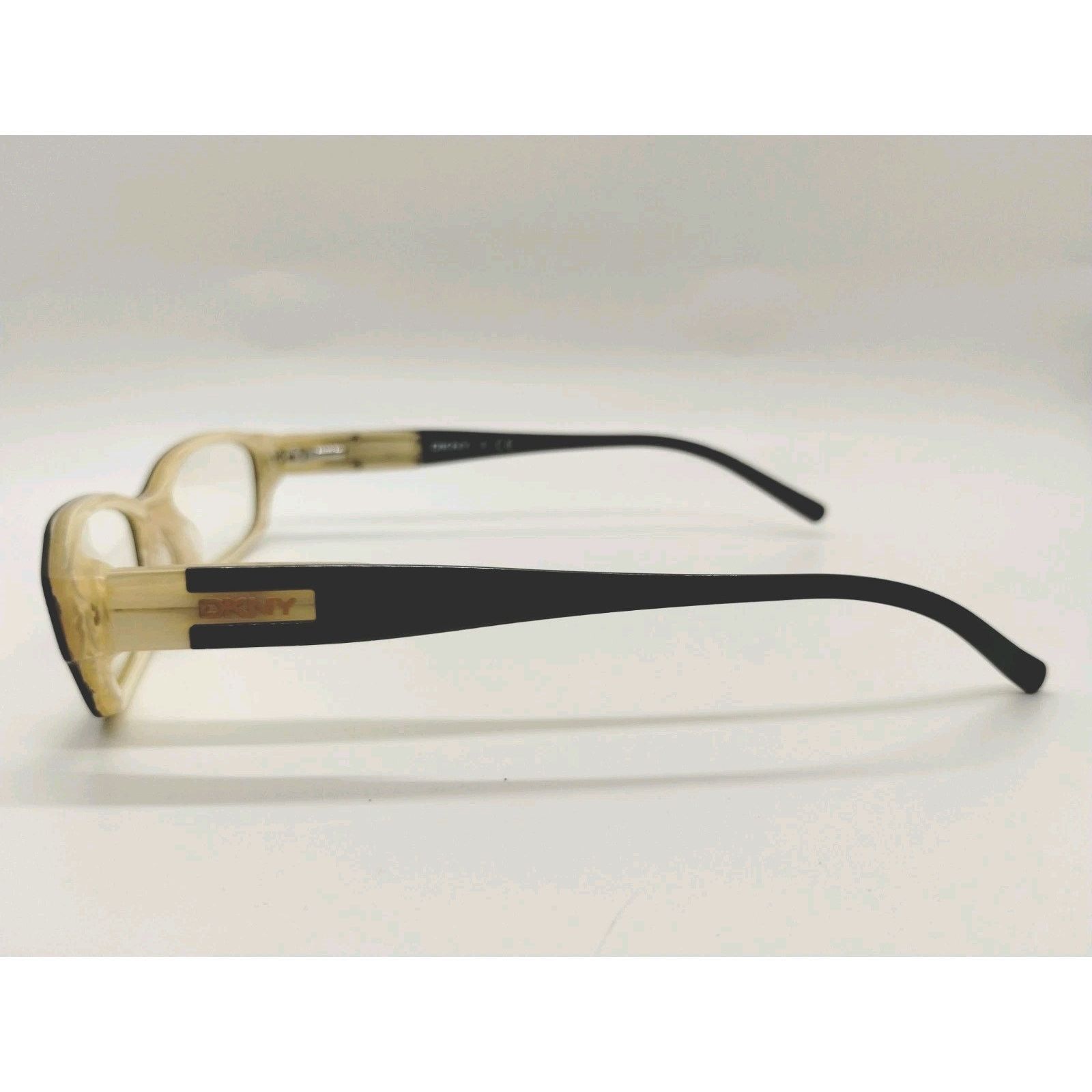 DKNY DKNY DY 4589 3191 Eyeglasses Frames Womens Black Ivory Size ONE SIZE - 4 Thumbnail