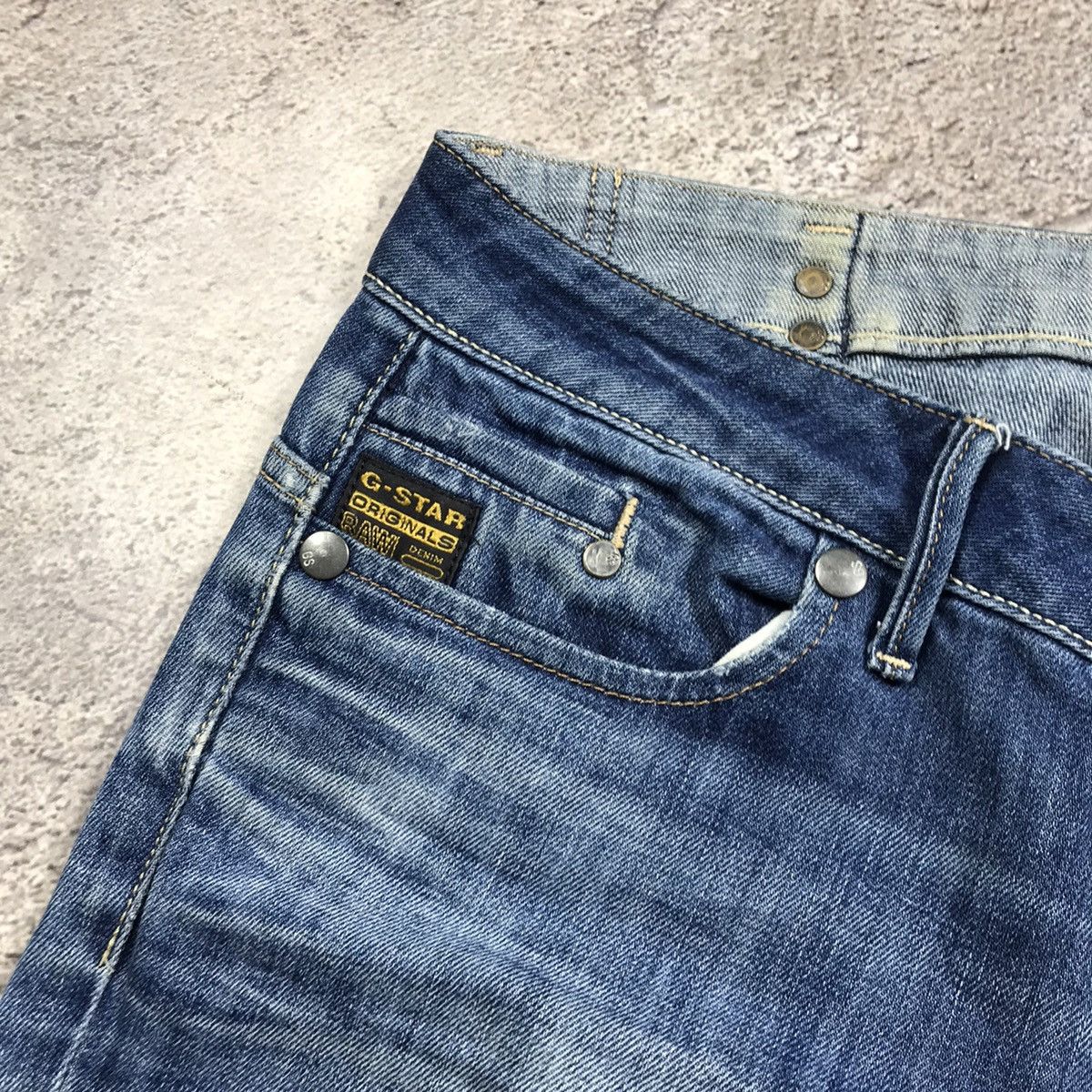 G-Star Vintage G-Star Japan 90s Distressed Low Rise Flared Jeans Size US 32 / EU 48 - 4 Thumbnail