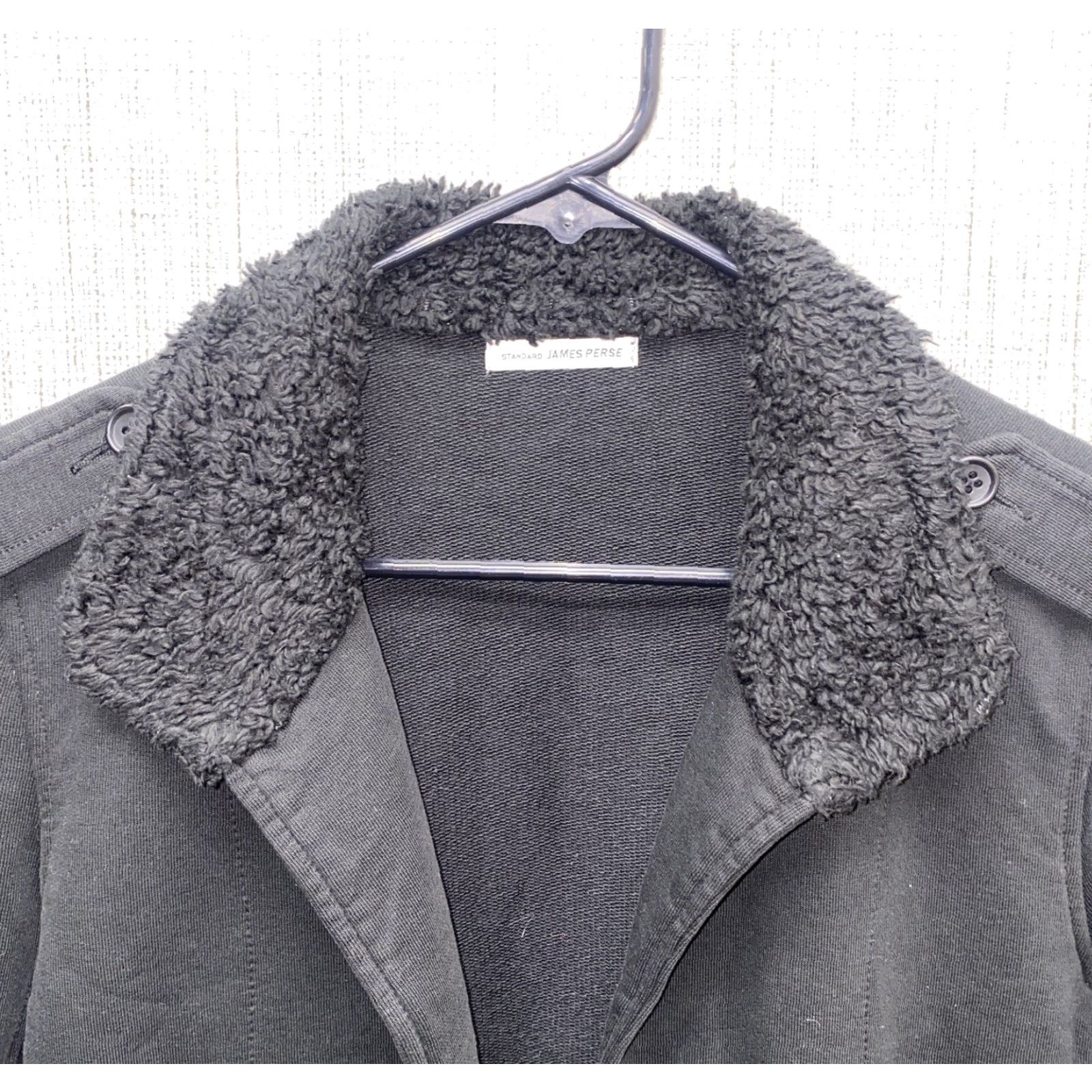 James Perse VINTAGE? No — James Perse Wrap Jacket Belted Cotton Blend Pocket Women Size 1 WOY2444 Jacket Women Size 1 Black James Perse Surplus Wrap Jacket 90s? Size XS / US 0-2 / IT 36-38 - 3 Thumbnail
