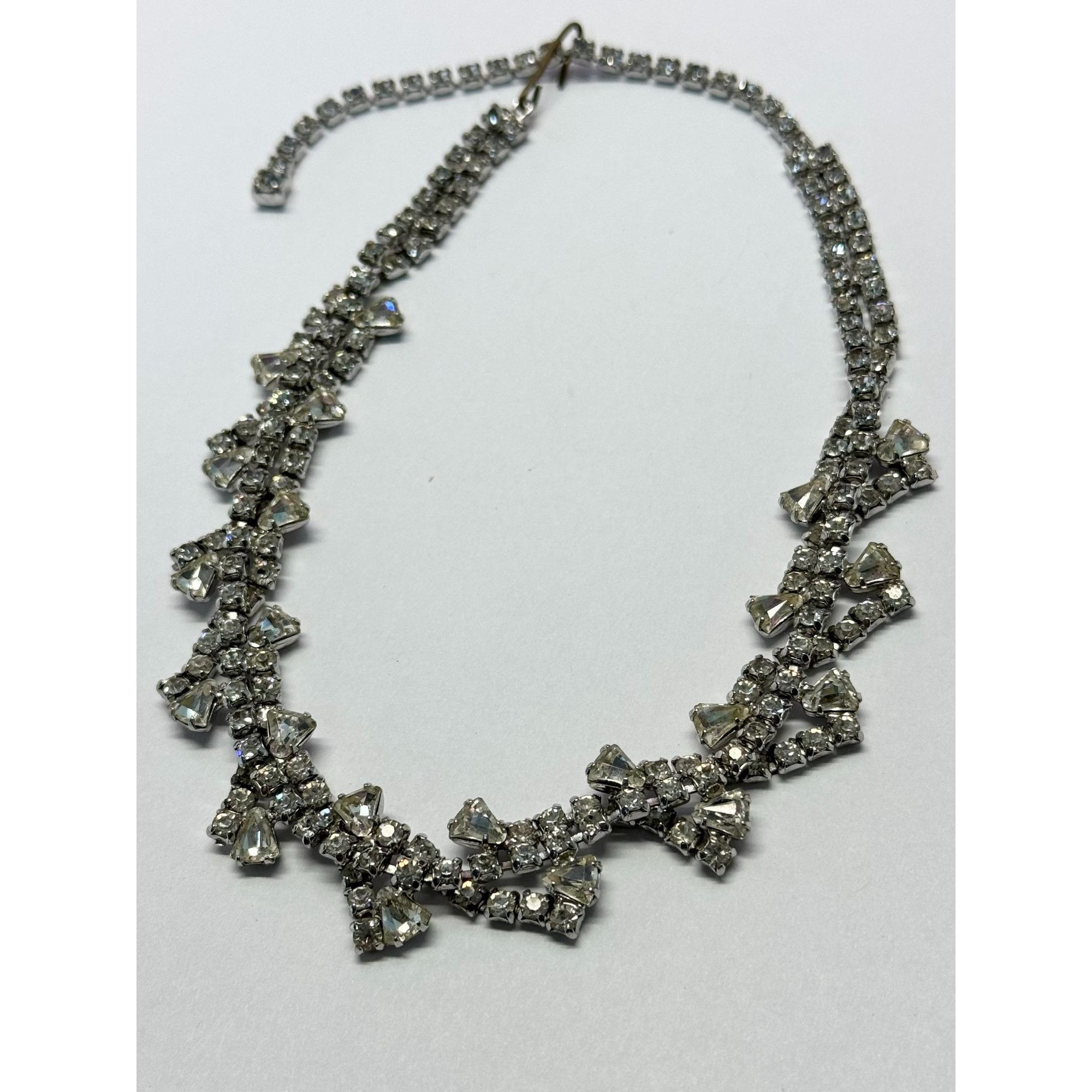Vintage Vintage twisted rhinestone collar necklace Size ONE SIZE - 2 Thumbnail