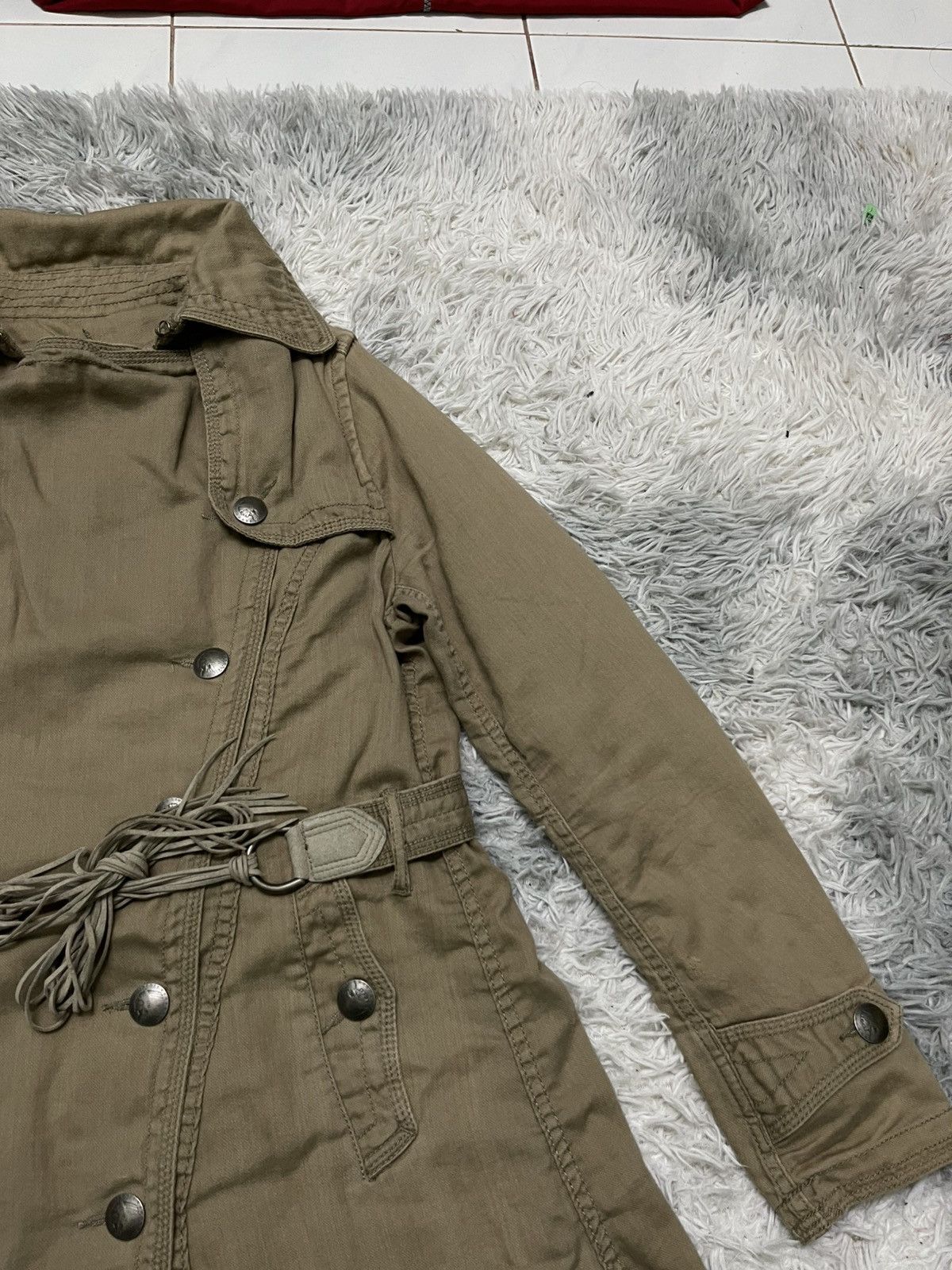 2000s G.O.A TECHTICAL PARKA JACKET LEATHER BELT