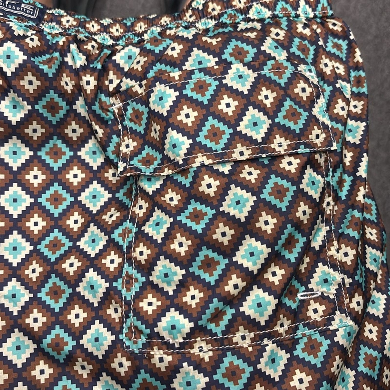Other NWT Fefe Stylish Geometric Swim Trunks Size XXL Size US 44 / EU 60 - 3 Thumbnail