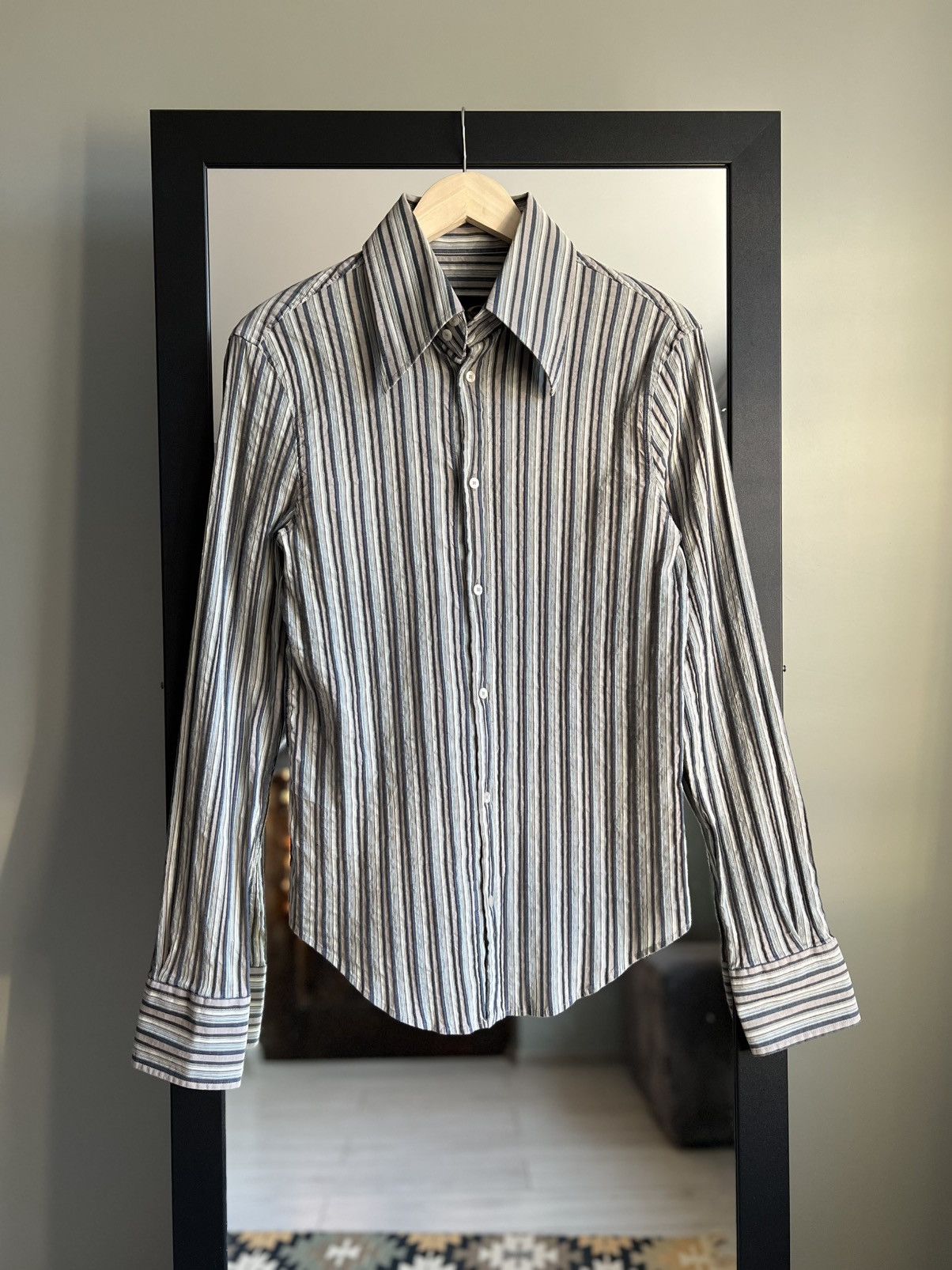 Just Cavalli Just Cavalli Stripped Dress Shirt Size XL / US 12-14 / IT 48-50 - 1 Thumbnail