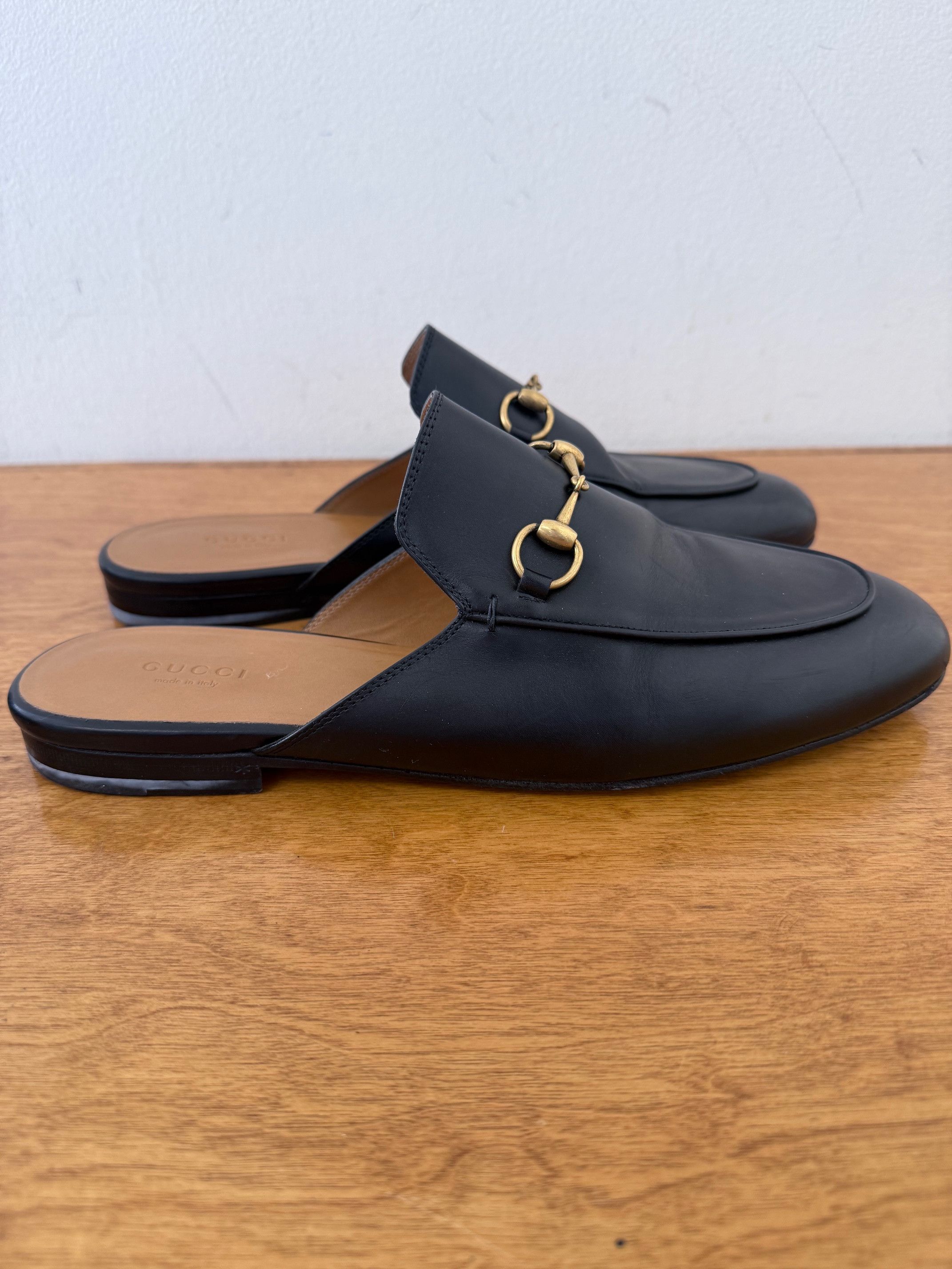 Gucci Gucci Betis Glamour Horsebit Mules Size US 11 / IT 41 - 4 Thumbnail