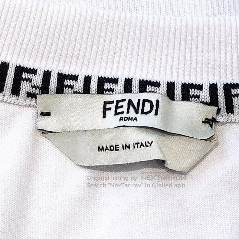 Fendi Fendi Cartoon letter embroidered T-shirt Size M / US 6-8 / IT 42-44 - 6 Thumbnail