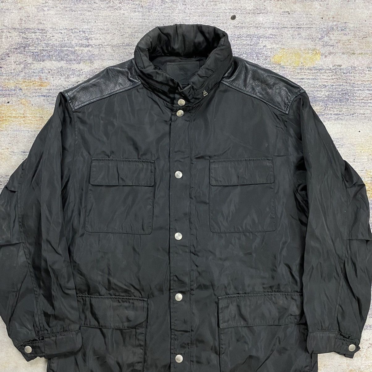 Prada jacket mix leather