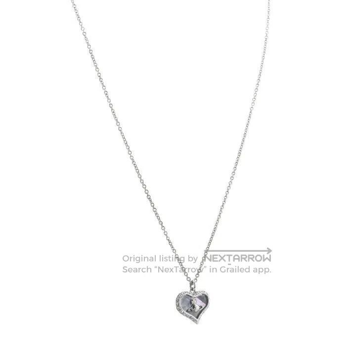 Vivienne Westwood Silver Heart Necklace 0079.