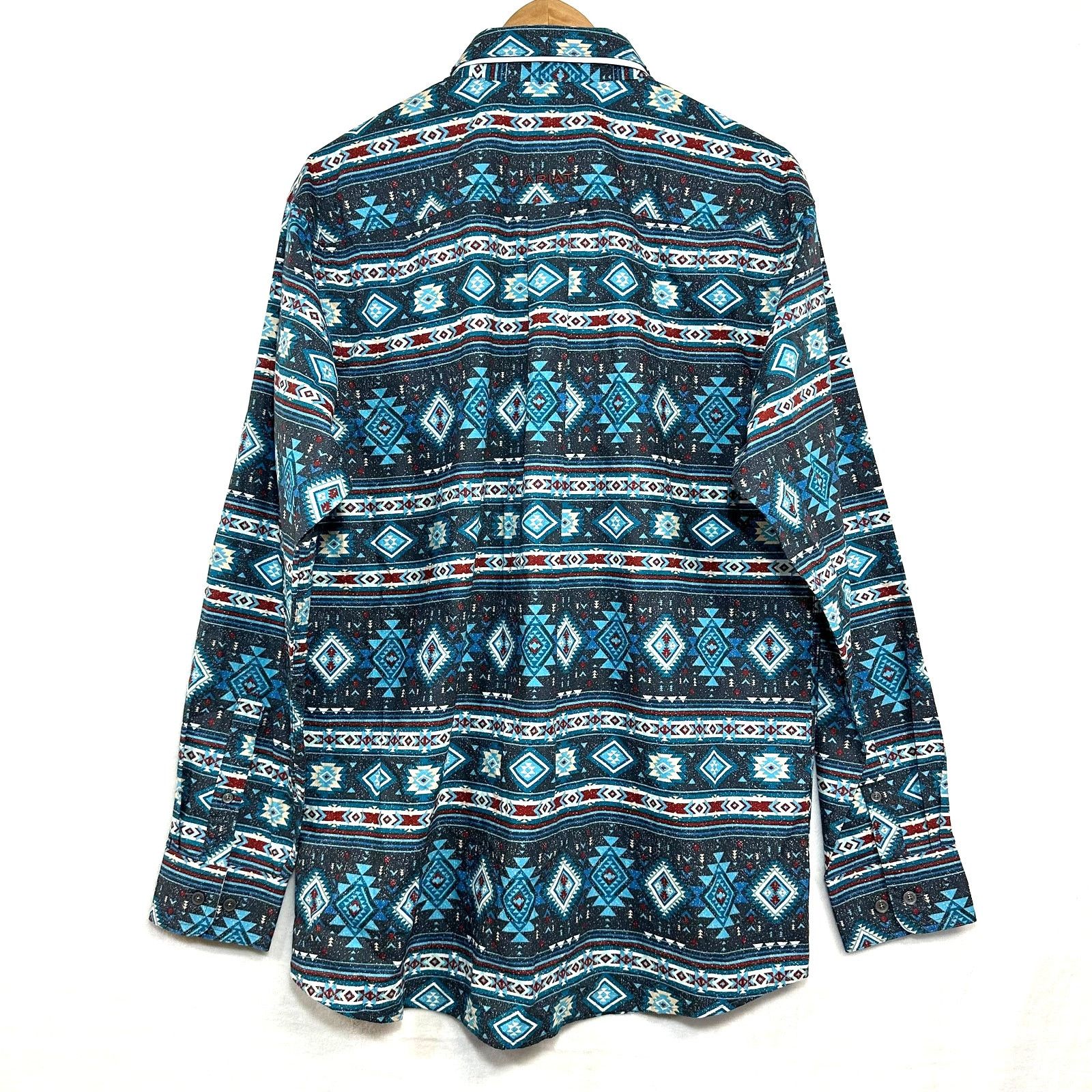 Ariat NWT ARIAT Medium Teal Prescott Classic Shirt Serape Aztec Size US M / EU 48-50 / 2 - 6 Thumbnail