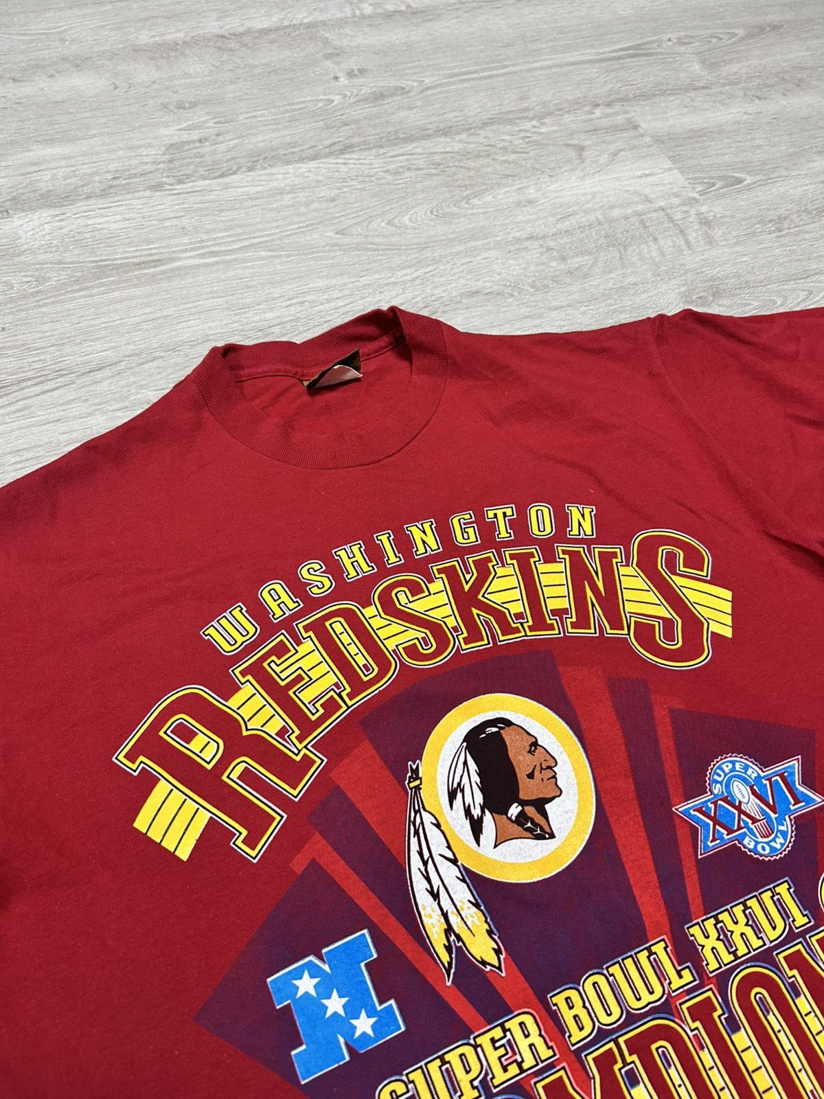 NFL Vintage 1992 Washington Redskins Commanders Super Bowl 26 Size US L / EU 52-54 / 3 - 4 Thumbnail