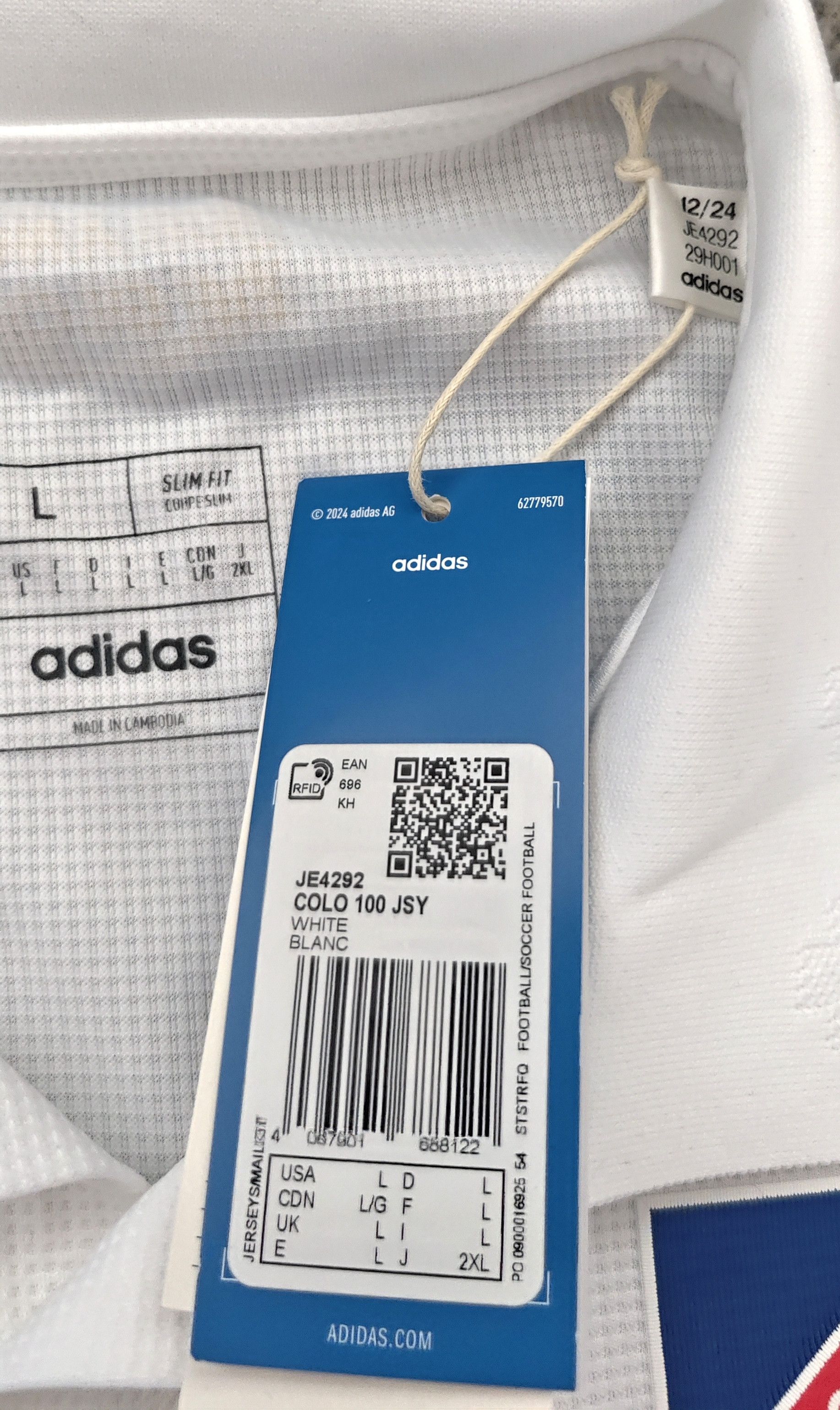 Adidas Colo-Colo 100 Anniversary Chile Adidas football jersey Chile Size US L / EU 52-54 / 3 - 8 Thumbnail