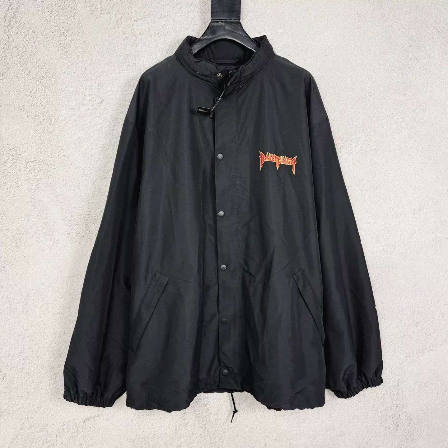 Balenciaga Balenciaga FW22 logo print black jacket Size US M / EU 48-50 / 2 - 1 Thumbnail