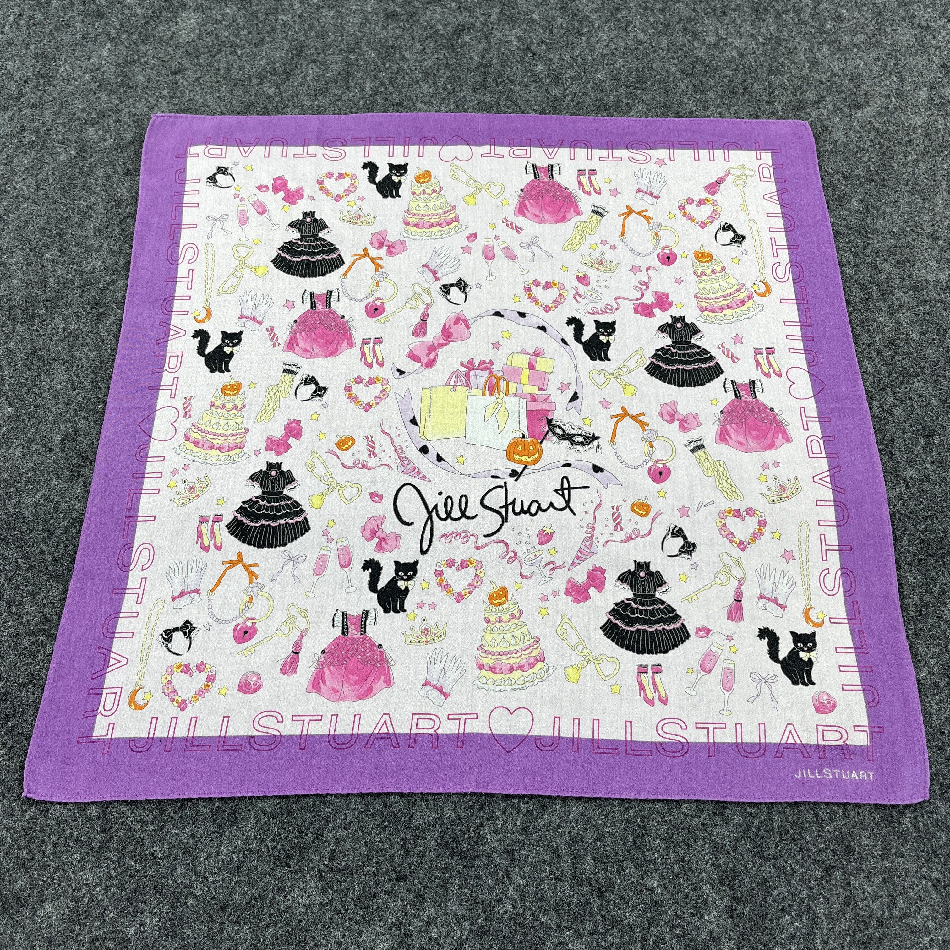 Jil Stuart × Vintage Jill Stuart Handkerchief / Bandana / Neckerchief B283 Size ONE SIZE - 9 Thumbnail