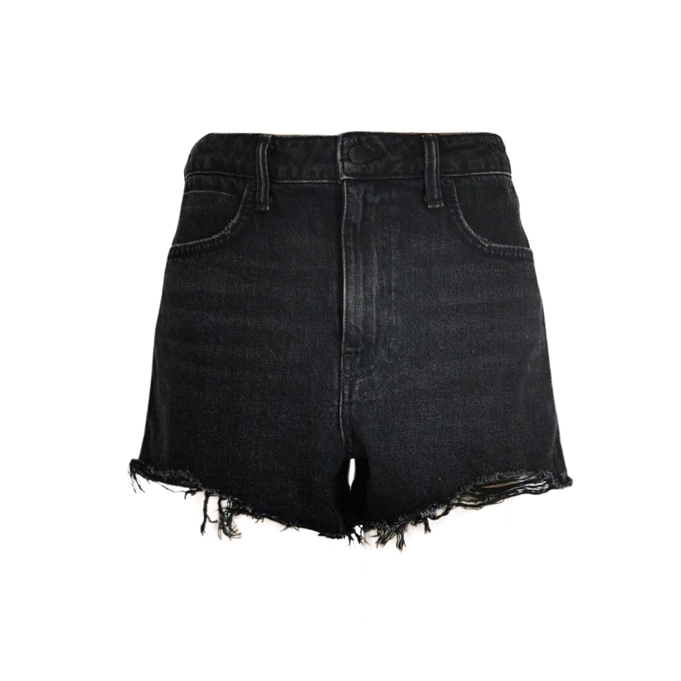 Alexander Wang Alexander Wang Black Denim Shorts Size 26 Size 26" / US 2 / IT 38 - 1 Thumbnail