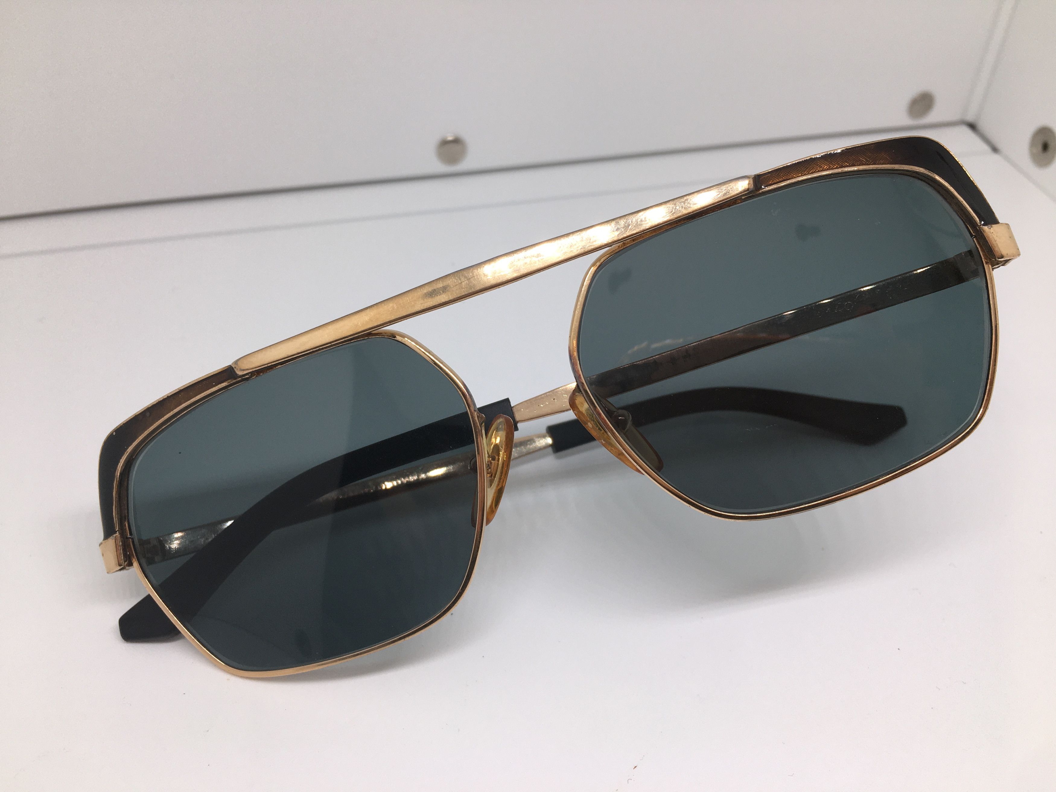 Vintage Vinatge Amor Gold ROCKABILLY sunglasses Frame France Size ONE SIZE - 7 Thumbnail