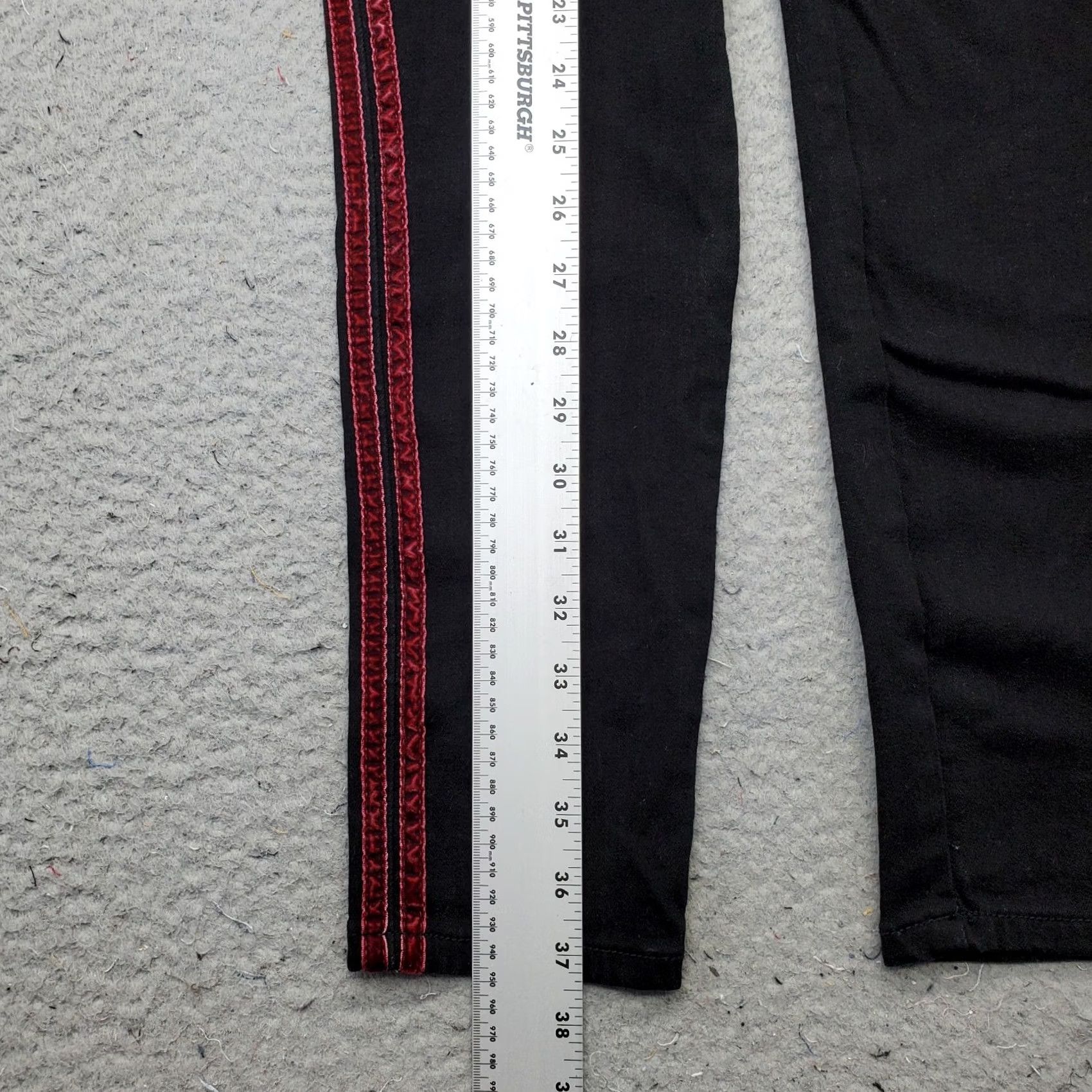 Velvet Velvet Heart Jeans Womens 29 Black Mid Rise Super Stretch Skinny Leg Shirt Size 29" - 3 Thumbnail