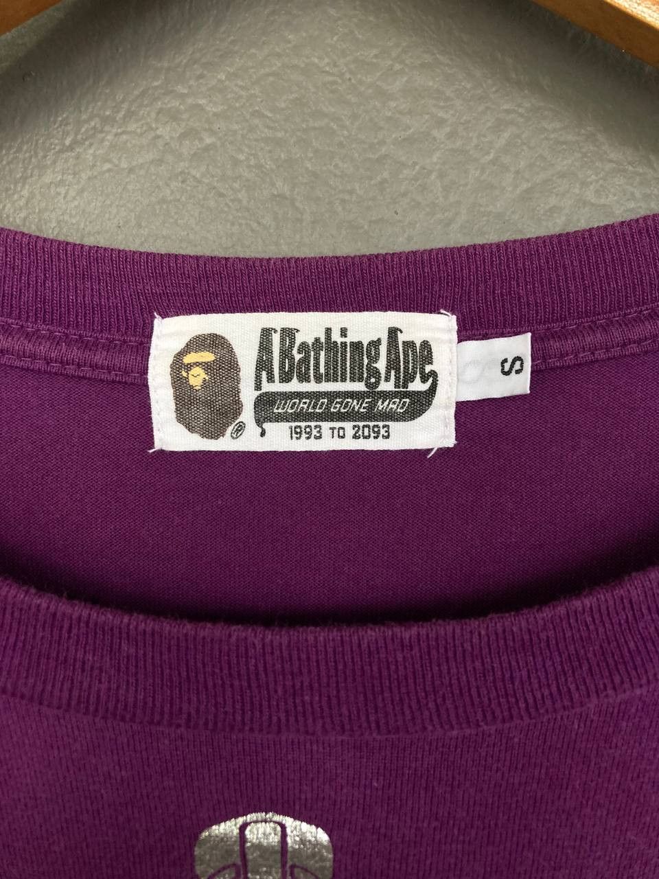 Bape Bape WGM Purple Camo Shark Tee Size US S / EU 44-46 / 1 - 9 Thumbnail
