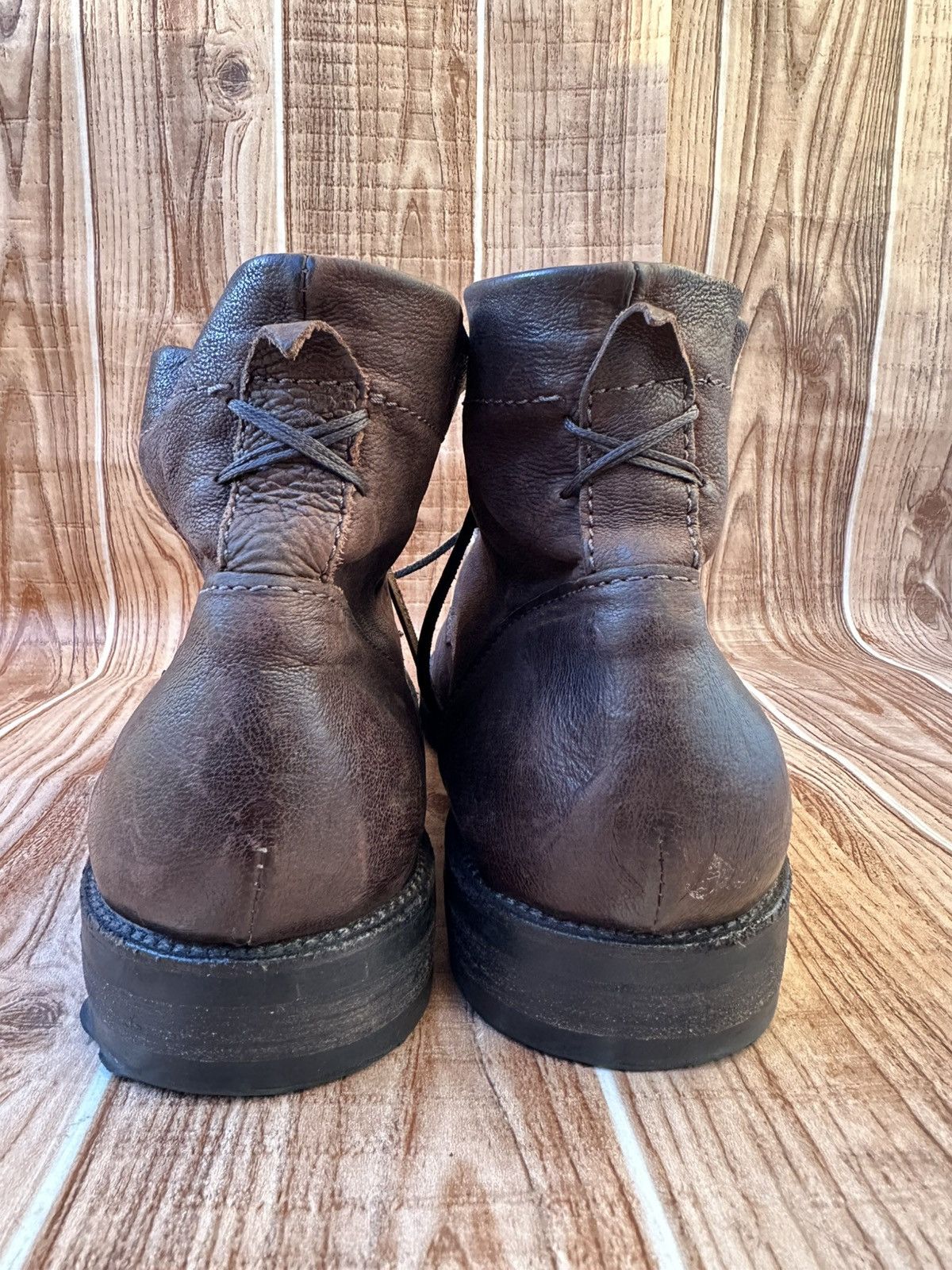 A.S.98 AS 98 Leather Boots Avant Garde Burnished Combat x Guidi Size US 12 / EU 45 - 14 Thumbnail