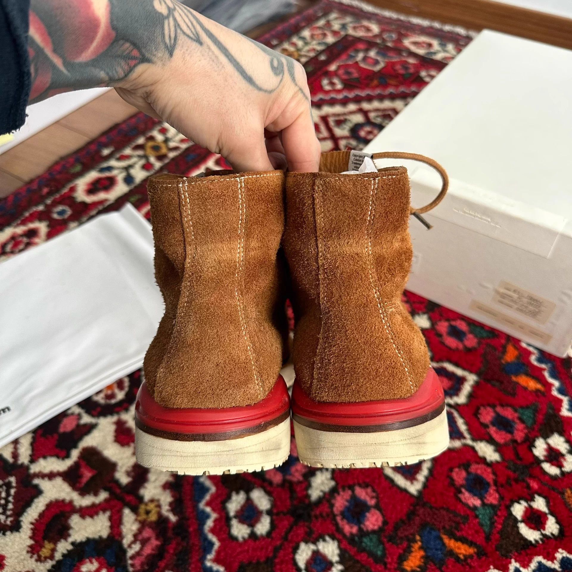 Visvim visvim 10ss virgil boots LT.BRN deerskin 95+ US9.5 Size US 9.5 / EU 42-43 - 8 Thumbnail