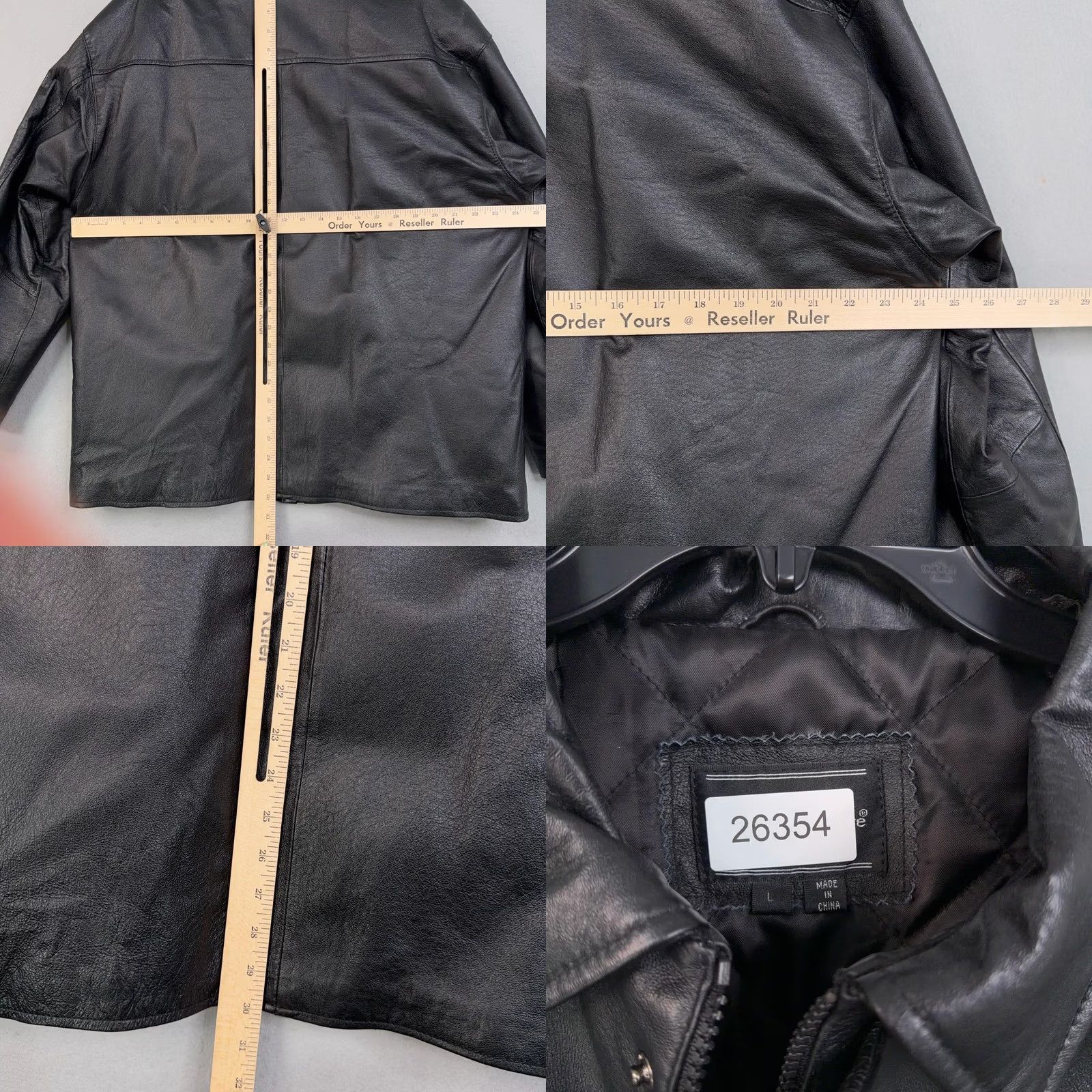 Vintage Preswick & Moore Jacket Mens Large Black Leather Quilted Zip Pockets Insulated Size US L / EU 52-54 / 3 - 8 Thumbnail
