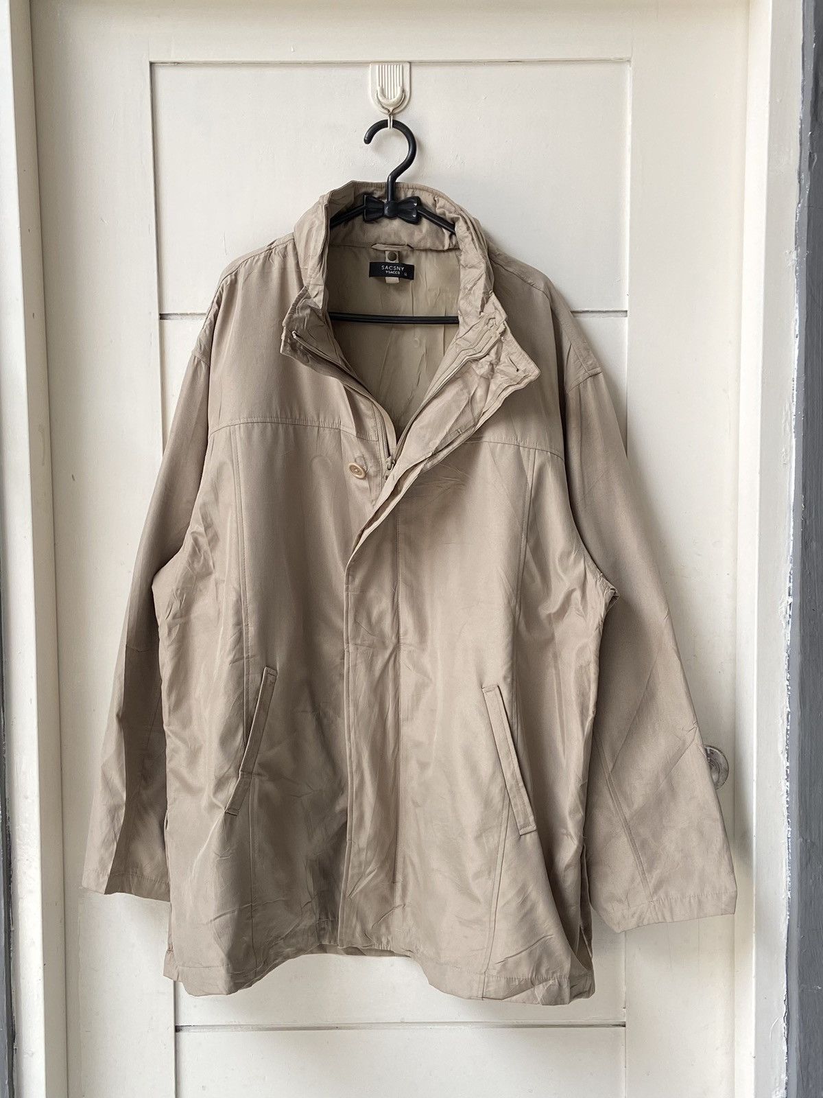 Designer × Japanese Brand × Yohji Yamamoto SACSNY Y’SACCS Beige Zip Jacket Size US L / EU 52-54 / 3 - 14 Thumbnail