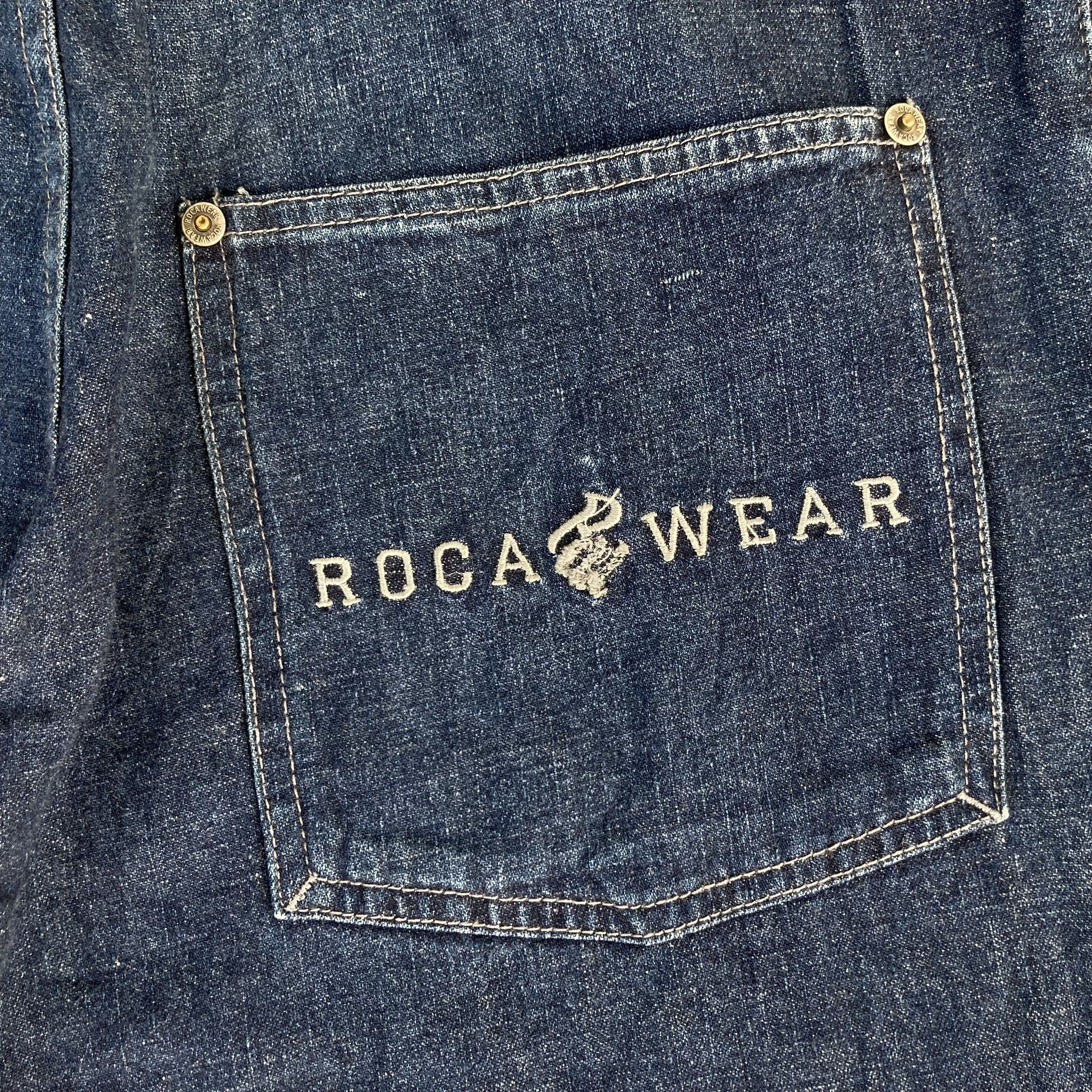 Rocawear × Vintage Vtg RocaWear Baggy Jeans Swag Denim Size US 32 / EU 48 - 10 Thumbnail