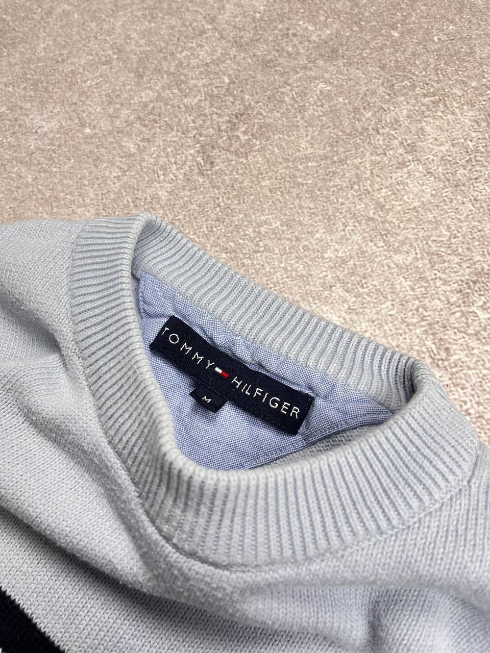 Tommy Hilfiger × Vintage Vintage Tommy Hilfiger Big Logo Knit Sweater Y2K M Size US M / EU 48-50 / 2 - 3 Thumbnail
