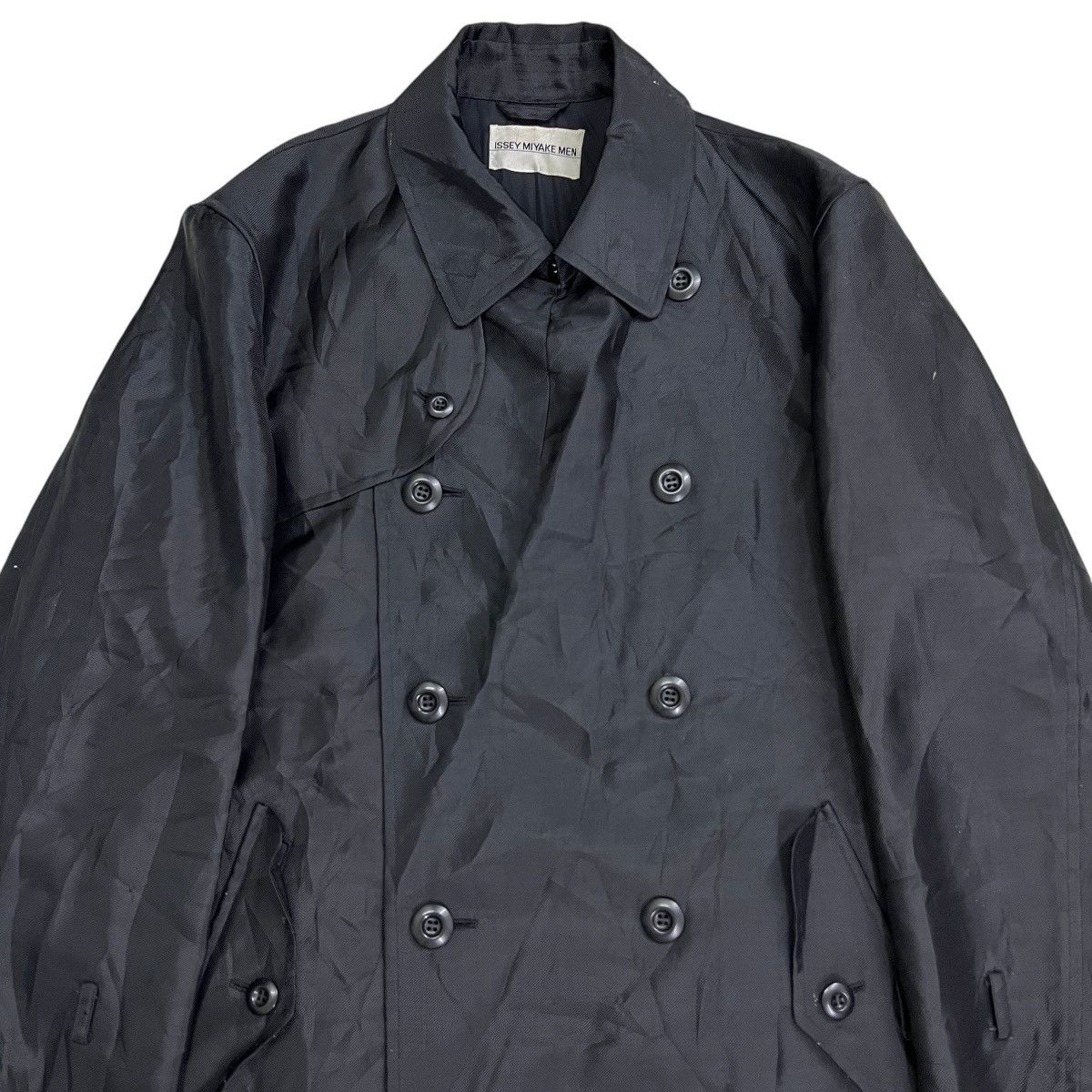 🔥 1997 ISSEY MIYAKE MEN DOUBLE BREASTED COAT MADE IN JAPAN