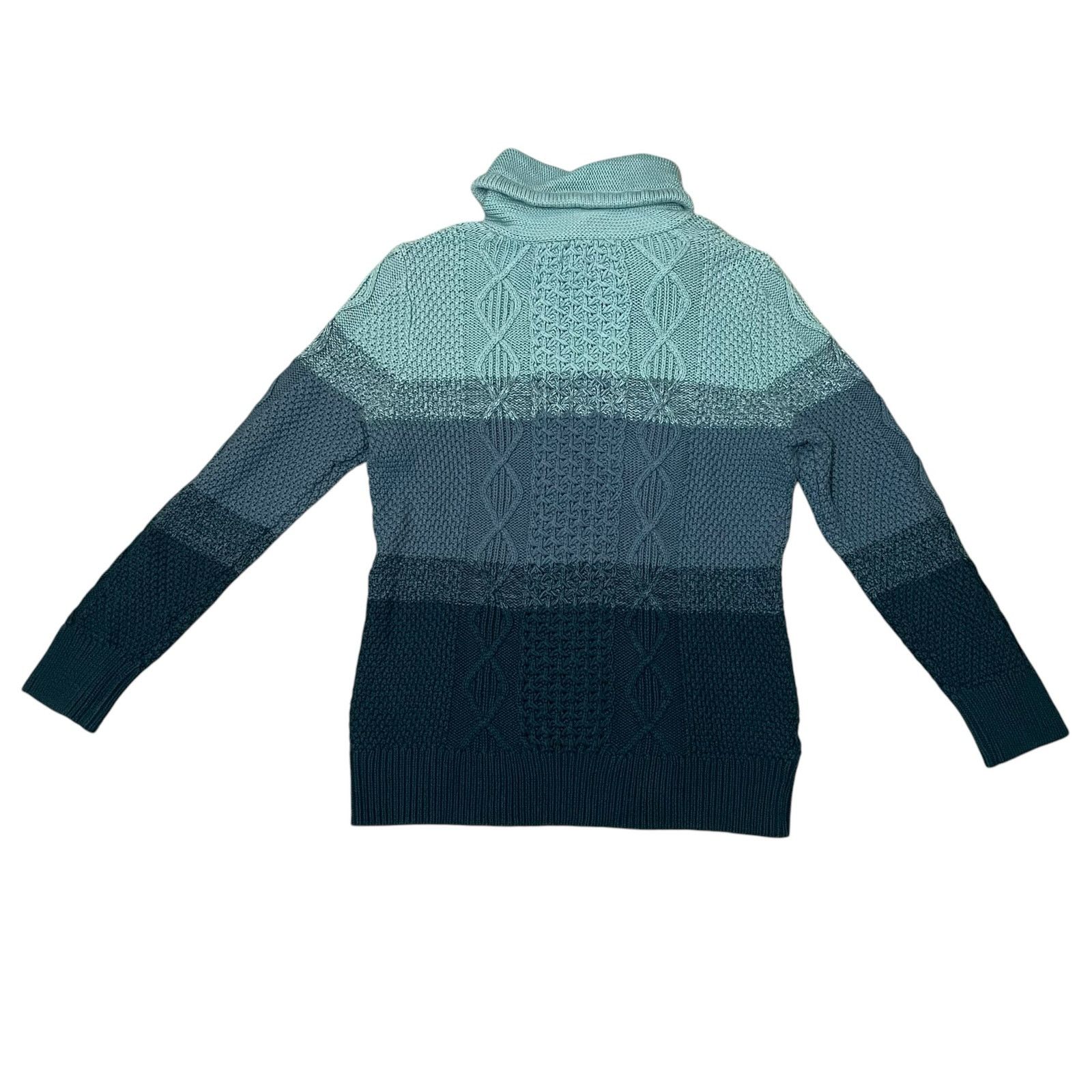 L.L. Bean L.L. Bean Signature Cowl Neck Sweater Blue Gradient Medium Size M / US 6-8 / IT 42-44 - 5 Thumbnail