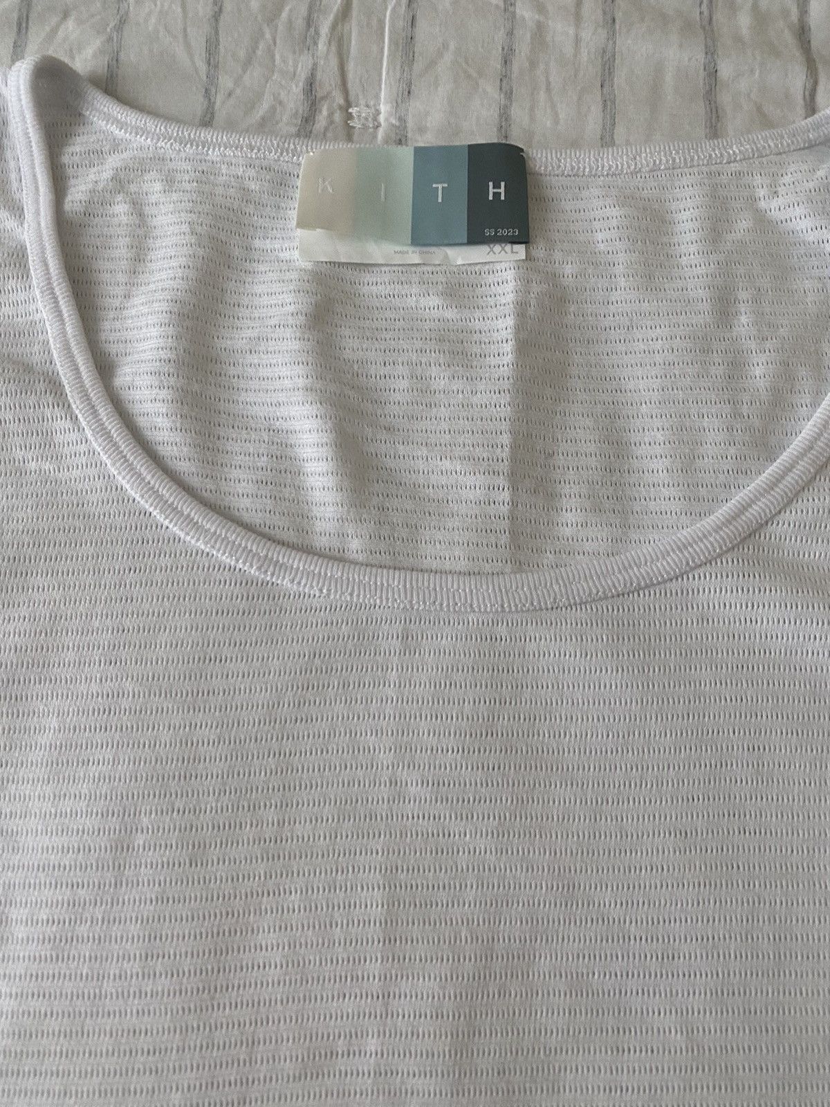 Kith Kith Pointelle Mesh Spencer White Tank NWT Size US XXL / EU 58 / 5 - 5 Thumbnail