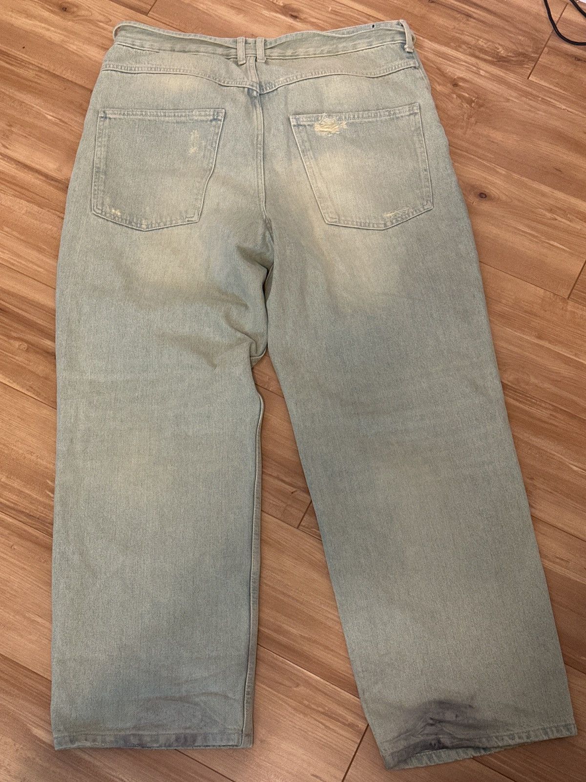 Zara Zara Green Washed Denim Size US 34 / EU 50 - 3 Thumbnail