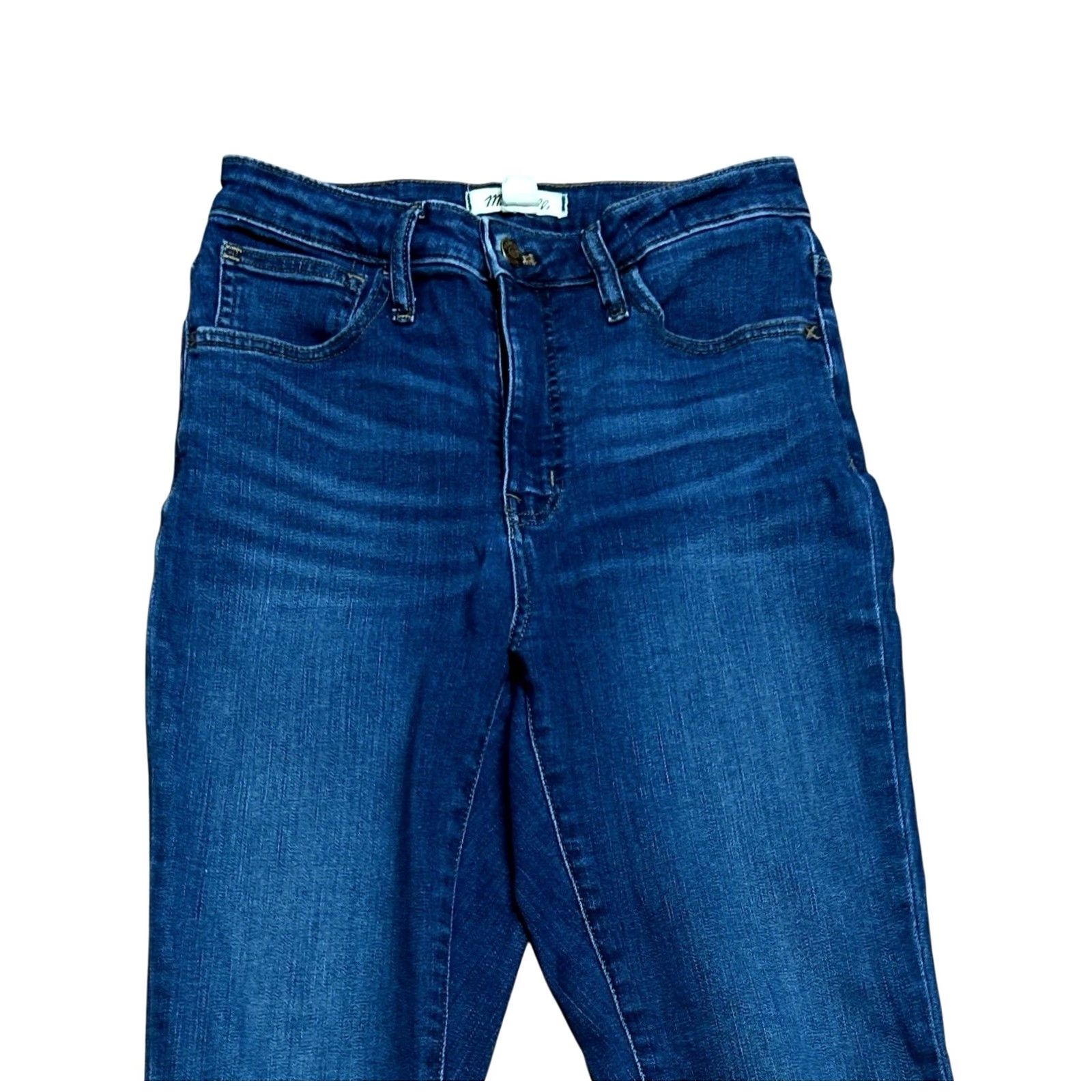 Madewell Madewell Jeans Curvy Roadtripper Size 27 Bark Blue Straight leg Womens Pants Regular Dress Denim 5-Pocket City Bohemian Preppy Size 27" / US 4 / IT 40 - 6 Thumbnail