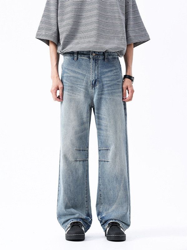 Japanese Brand Men's high school street whisker loose jeans Size US 32 / EU 48 - 1 Thumbnail