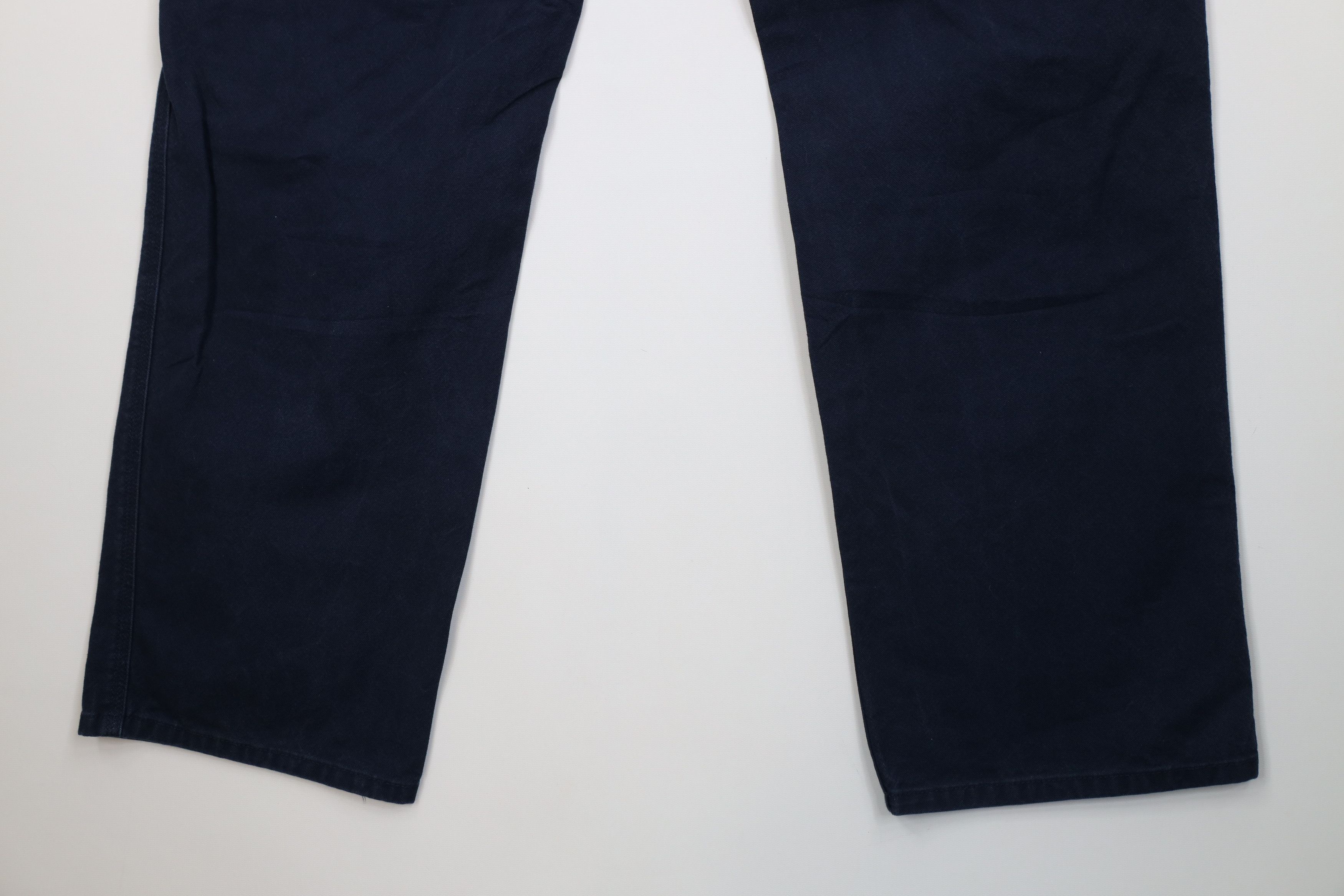 Carhartt Vintage Y2K Carhartt Fit Wide Leg Dungaree Pants Navy Blue Size US 38 / EU 54 - 11 Thumbnail