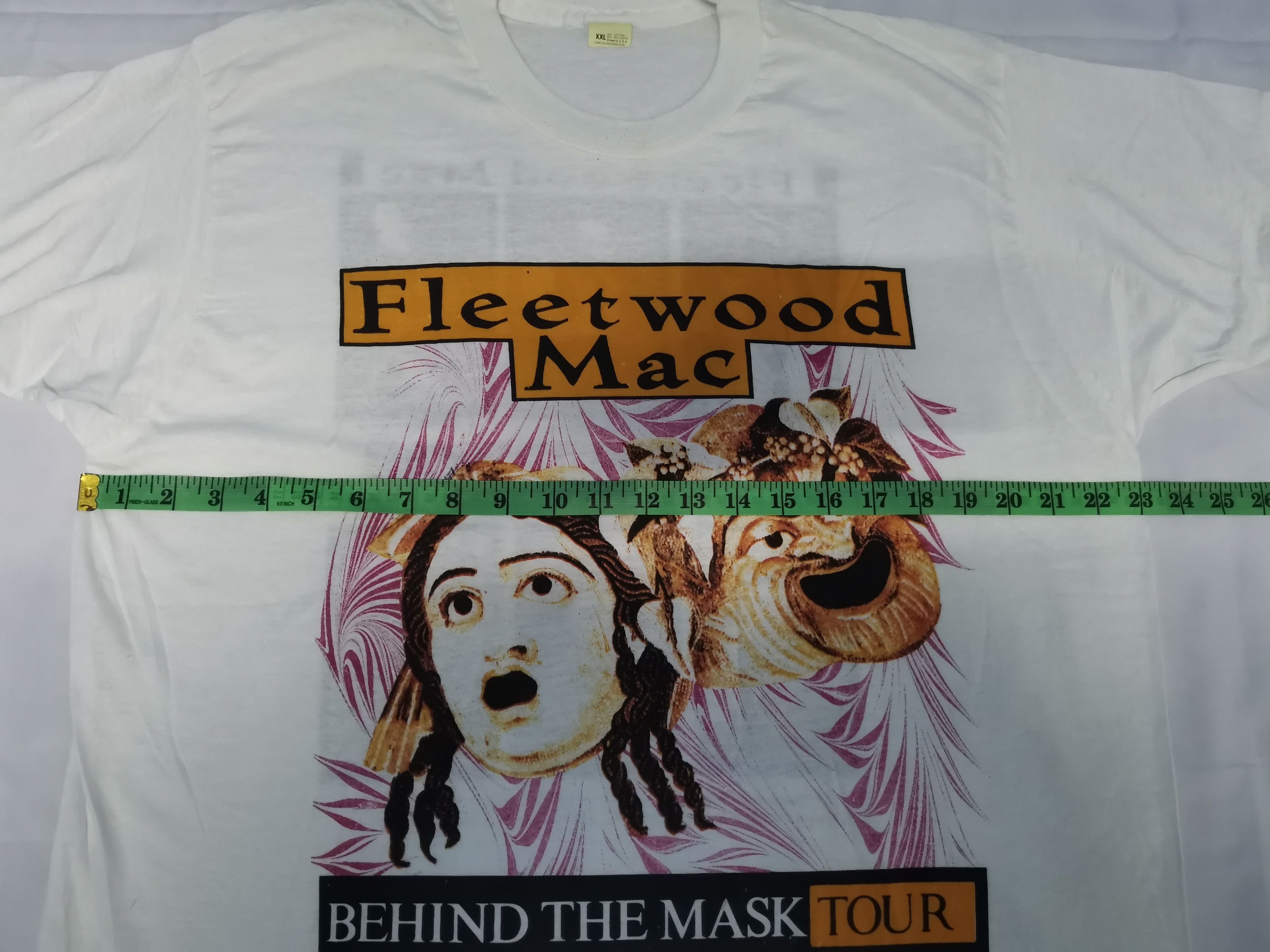 Band Tees Vintage Fleetwood Mac Behind The Masked Tour Tee Stitches Size US XXL / EU 58 / 5 - 10 Thumbnail