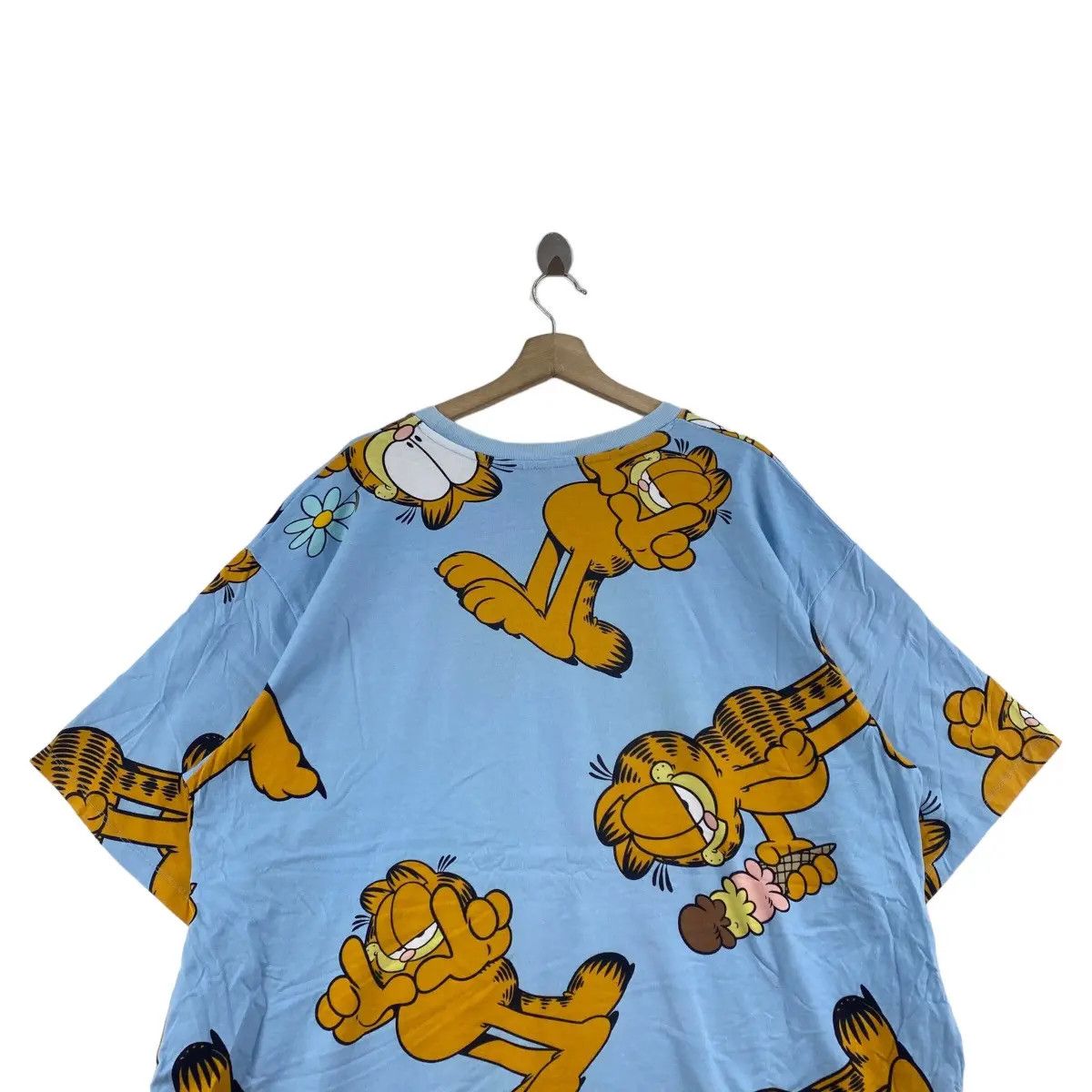 H&M Vintage GARFIELD AOP OVER PRINT Cartoon T Shirt Devided H&M Size L / US 10 / IT 46 - 4 Thumbnail