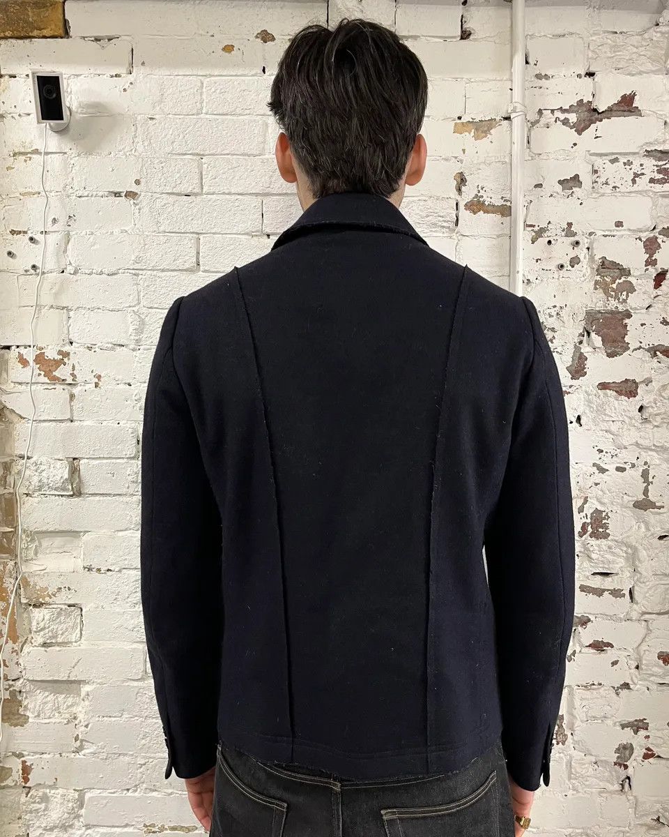 Daniele Alessandrini Daniele Alessandrini Navy Wool Double-Breasted Coat Size US M / EU 48-50 / 2 - 3 Thumbnail