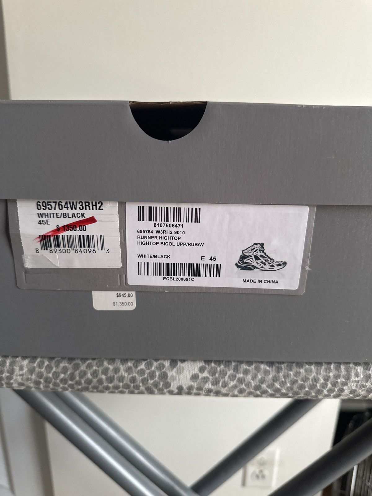 Balenciaga Balenciaga High Top Runner Sneakers Size US 12 / EU 45 - 12 Thumbnail