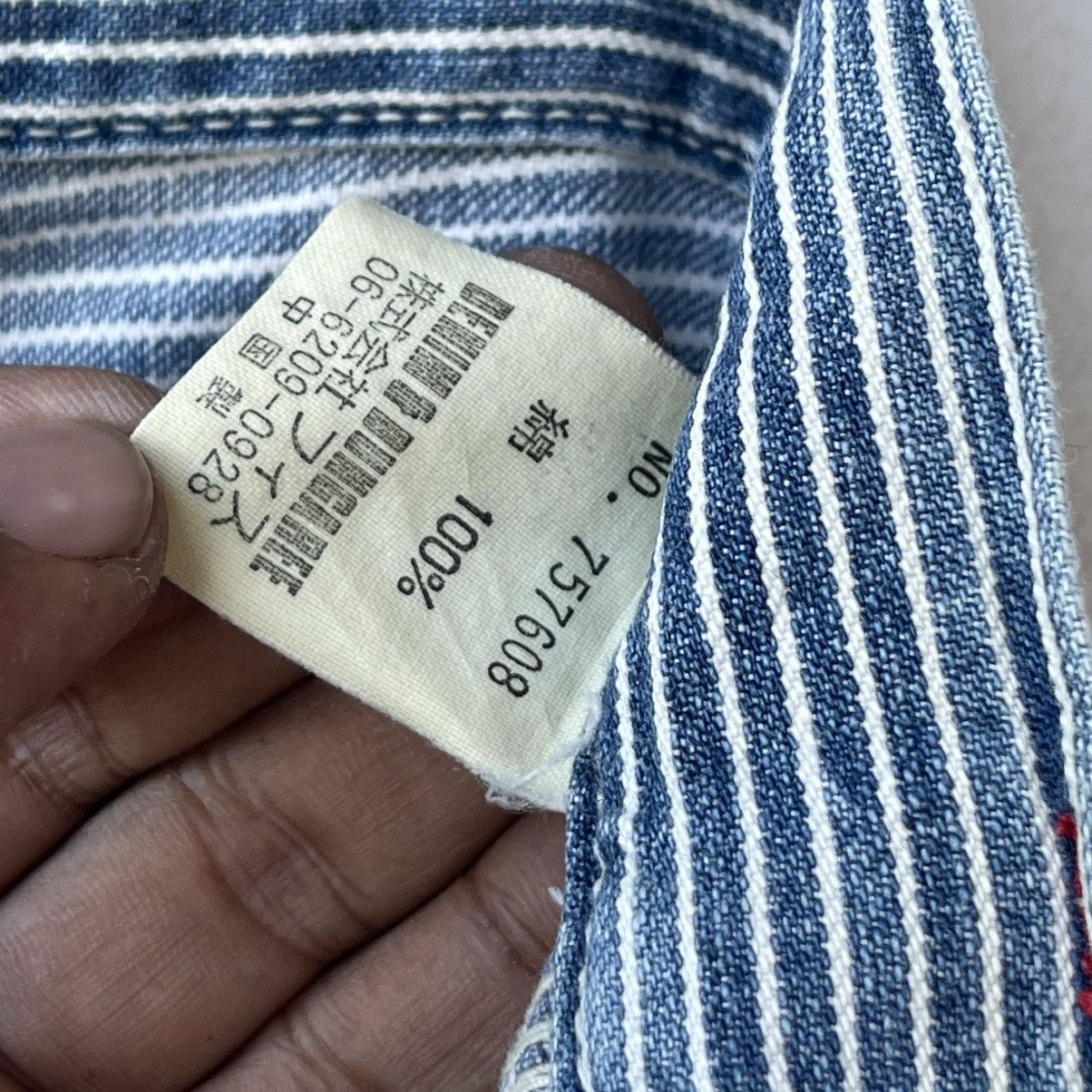Kapital Denim & Dungaree Hickory Stripe Painter Pants Patchwork Boro Size US 31 - 9 Thumbnail