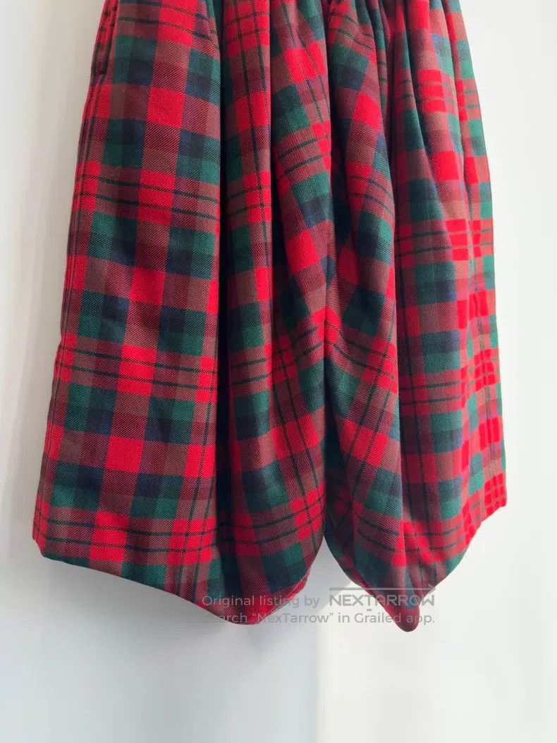 Comme des Garcons Comme des Garcons Size XS Plaid Pants Red Winter Cotton-Pa Size 23" - 3 Thumbnail