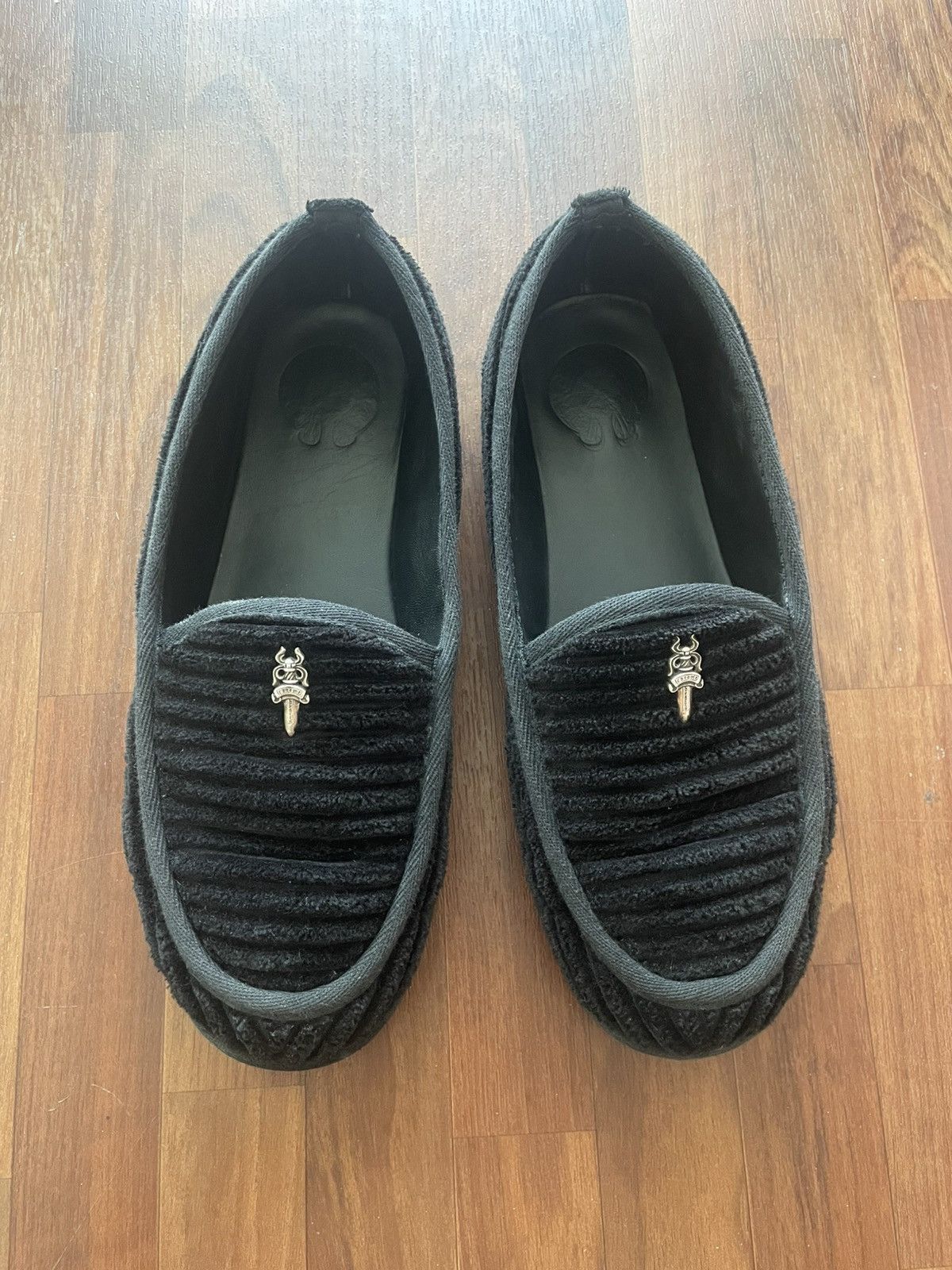 Chrome Hearts Chrome Hearts Dagger Corduroy Loafers Size US 9 / EU 42 - 1 Thumbnail